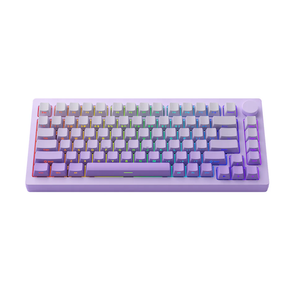 Monsgeek M1W V3 SP Aluminum Case Multi-Mode RGB Hot-Swappable Mechanical Keyboard (Lilac Purple) (Akko V3 Piano Pro Switch) - Image 5