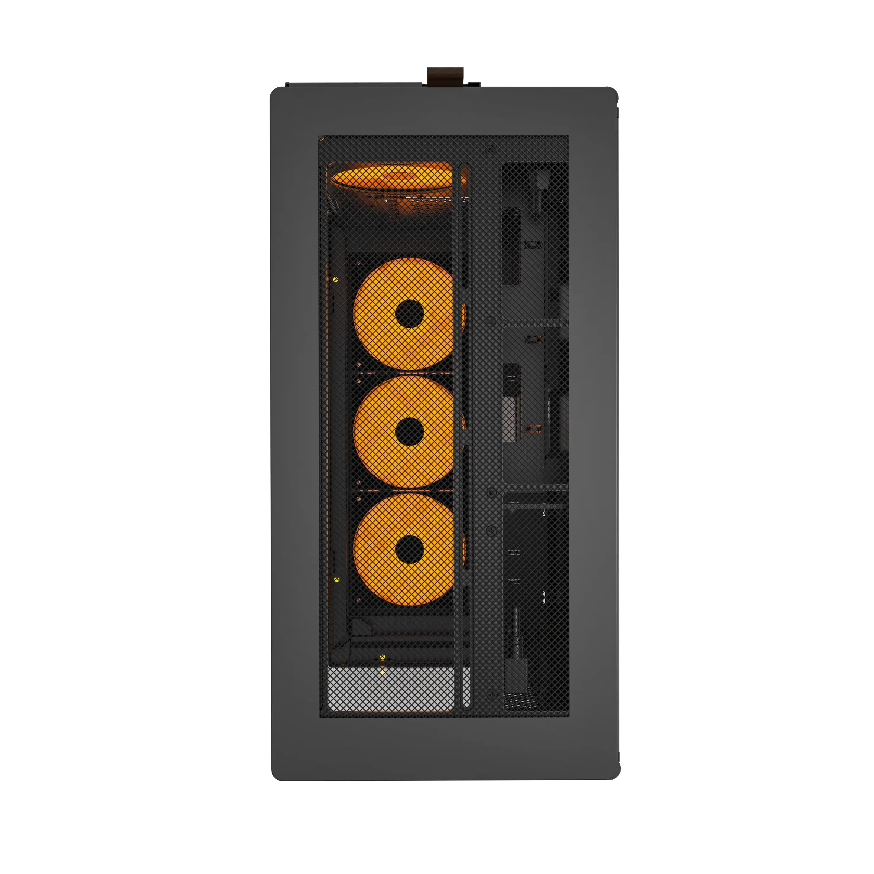 Montech HS02 Pro ATX Mid-Tower Curved Glass Front & TG Side Panel PC Case (Black, White) - Image 4