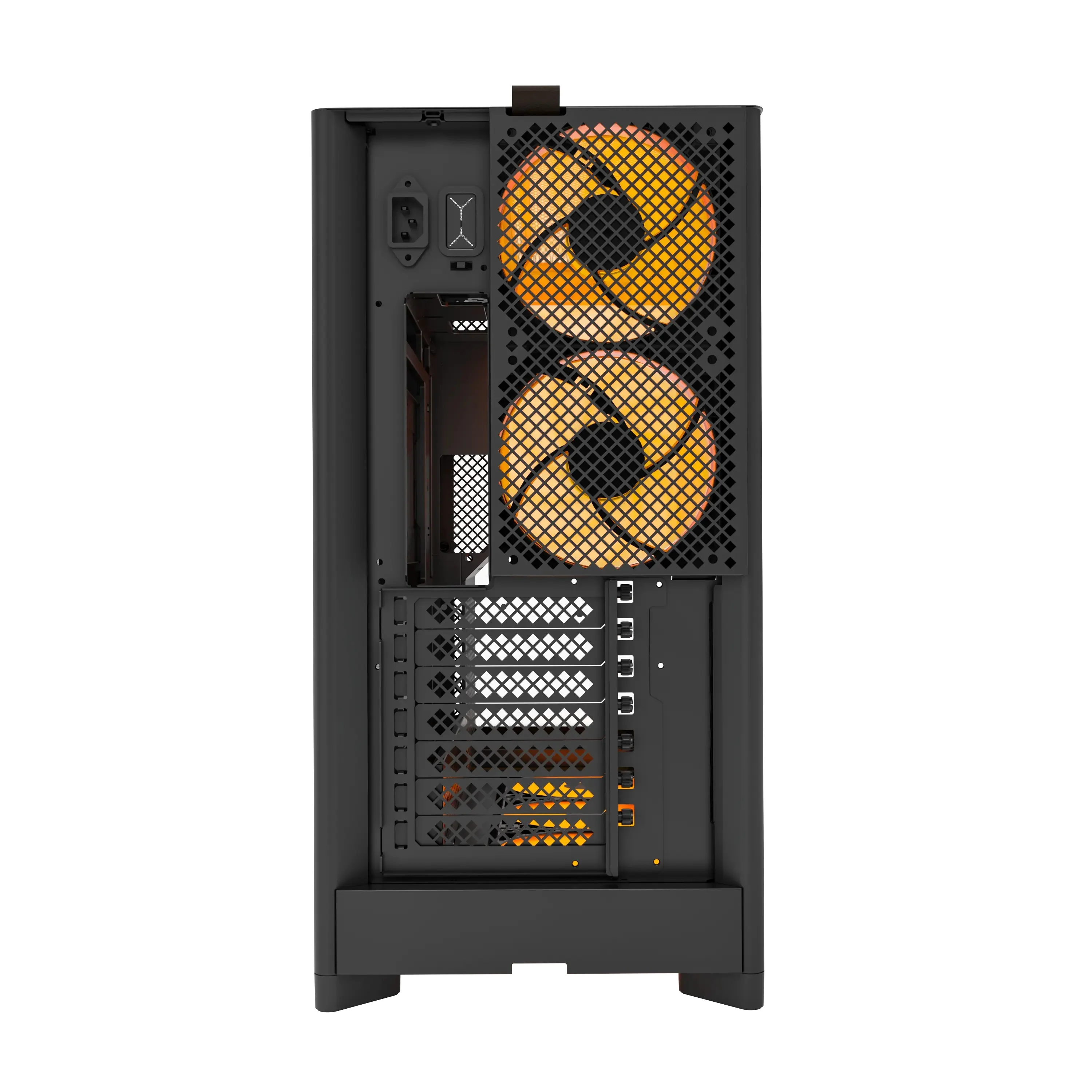 Montech HS02 Pro ATX Mid-Tower Curved Glass Front & TG Side Panel PC Case (Black, White) - Image 6