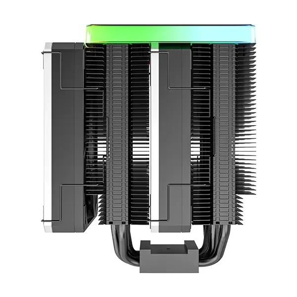 Montech Metal DT24 Premium 2x120mm High Performance Metal PWM Fans with ARGB Aluminum Top Cover Tower Type CPU Air Cooler - Image 5