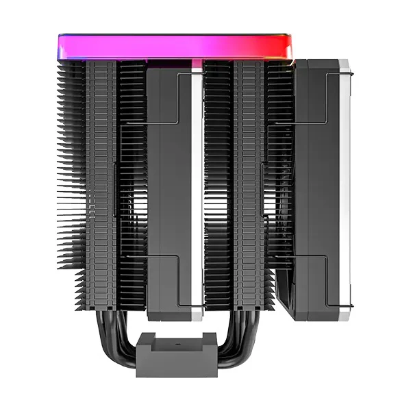Montech Metal DT24 Premium 2x120mm High Performance Metal PWM Fans with ARGB Aluminum Top Cover Tower Type CPU Air Cooler - Image 7