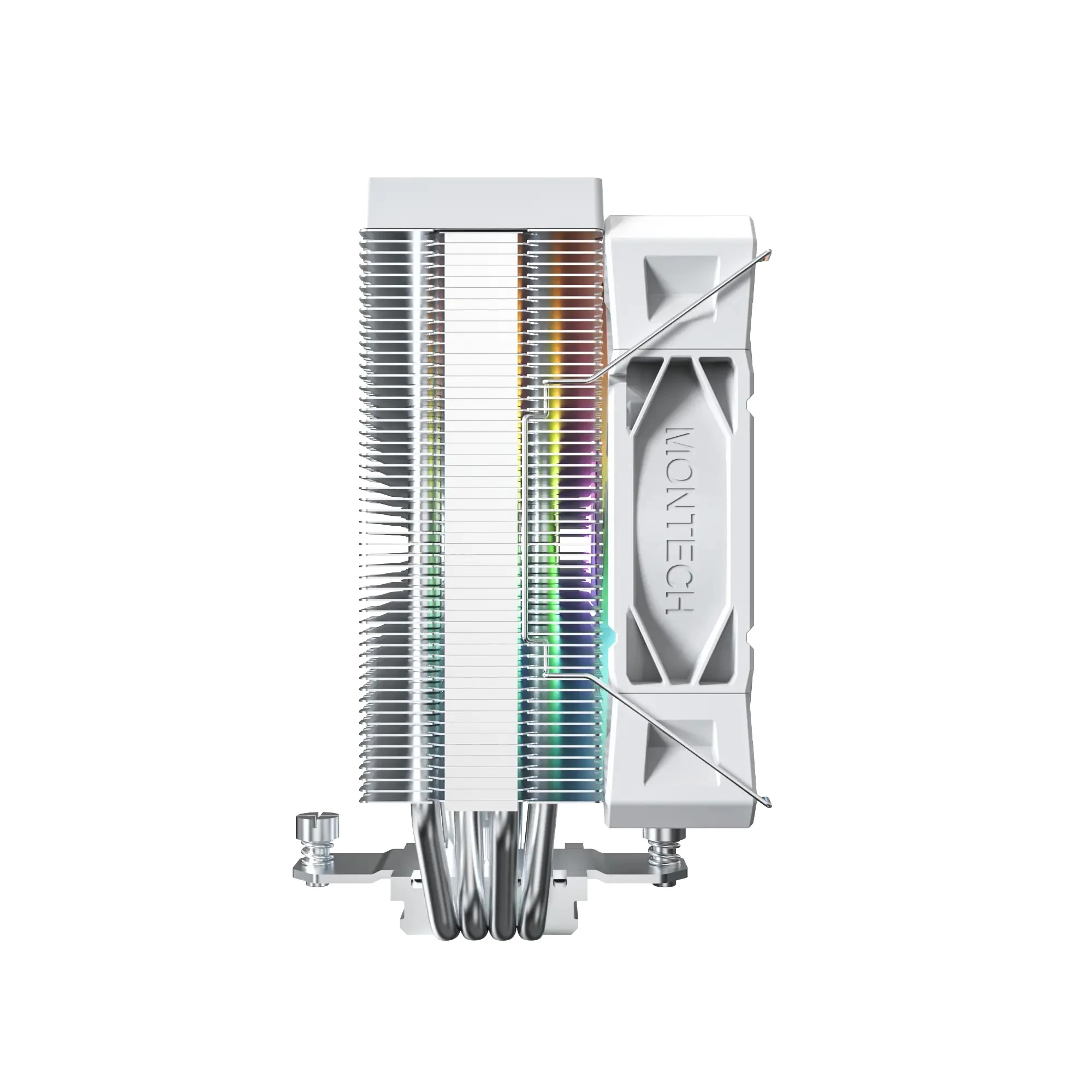 Montech NX400 ARGB Tower Type CPU Air Cooler (Black, White) - Image 12
