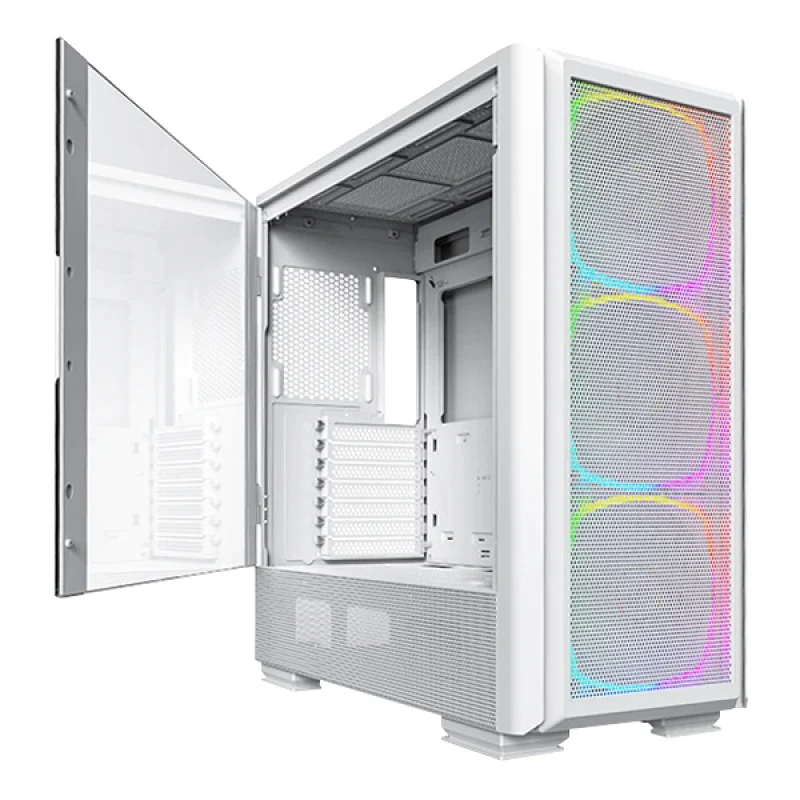 Montech Sky Two GX Mid Tower E-ATX PC Case (Black, White) - Image 10