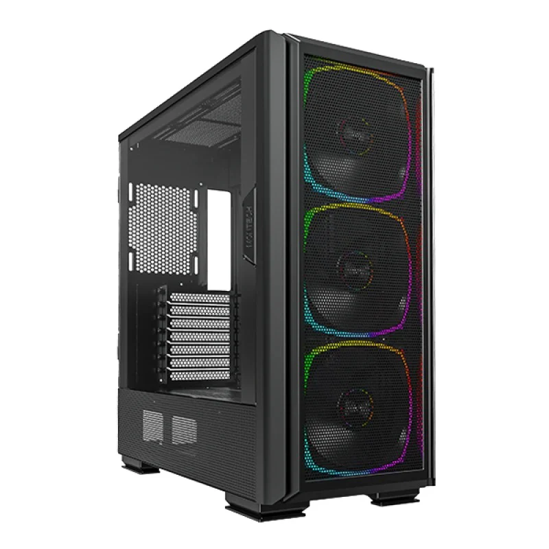 Montech Sky Two GX Mid Tower E-ATX PC Case (Black, White) - Image 3