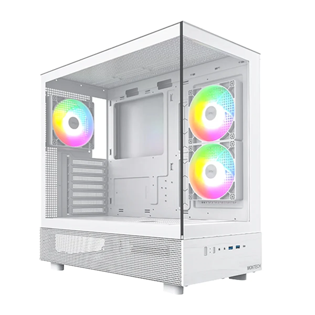 Montech XR Mid Tower ATX PC Case (Black, White) - Image 9