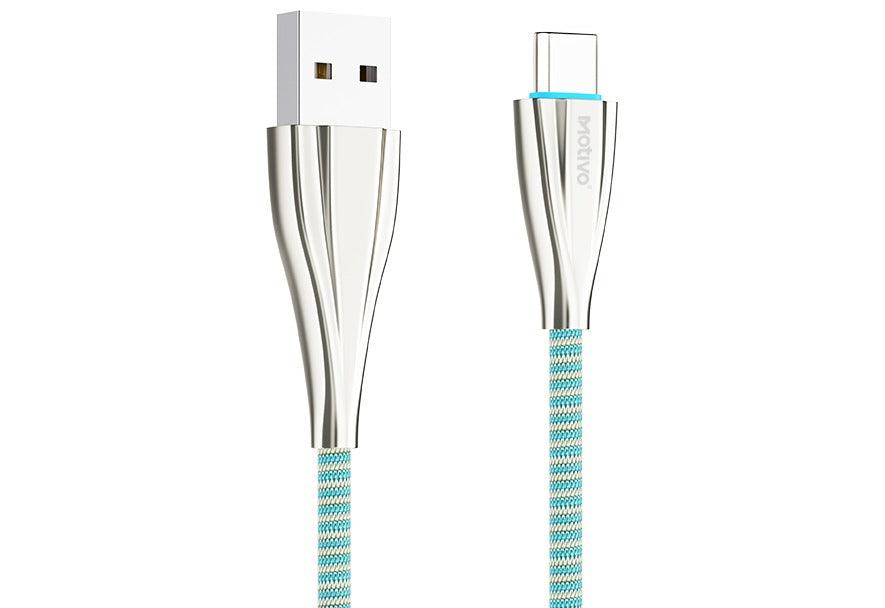 Motivo H24 Data Cable Braided Wire 120CM Micro USB (Blue) (S0029)