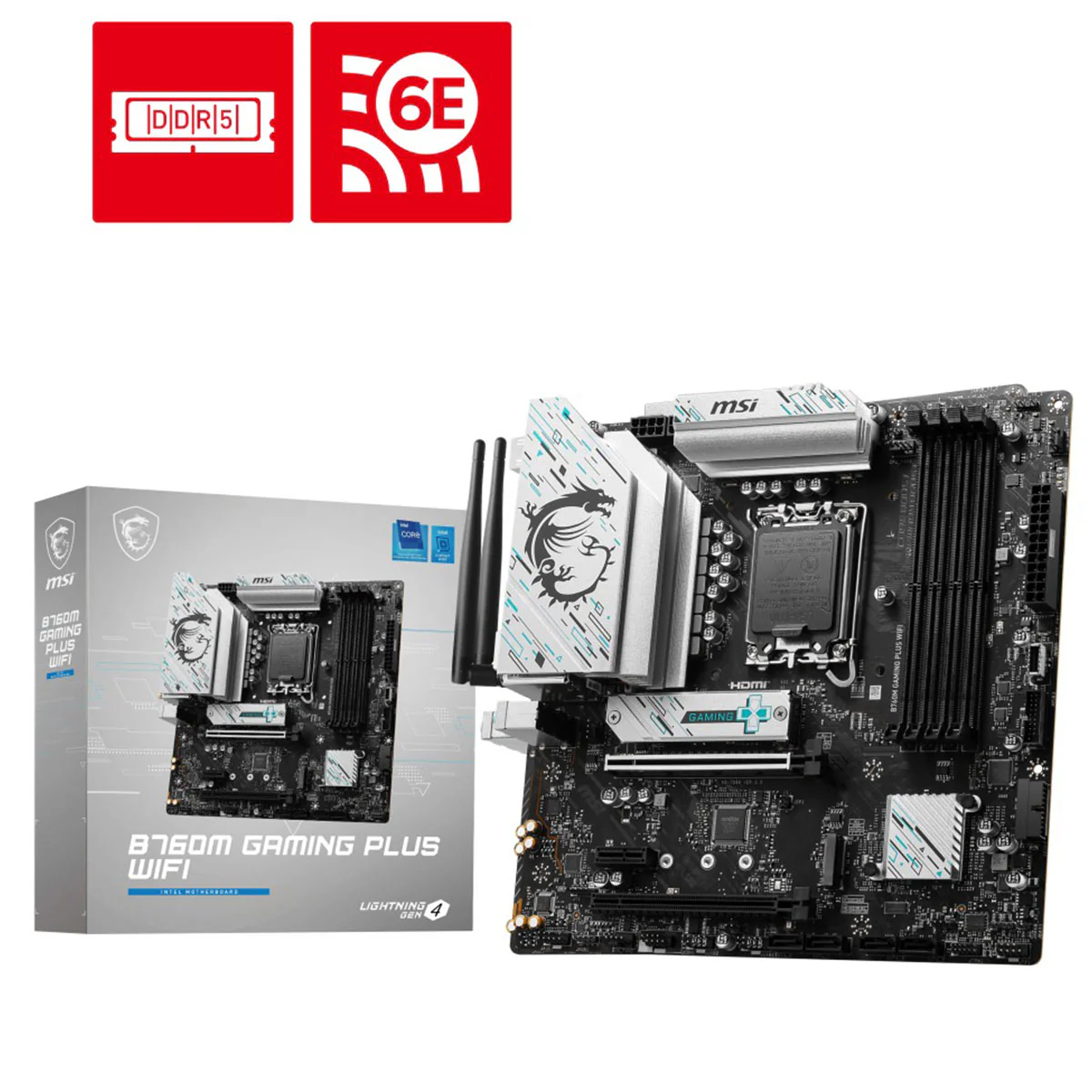 MSI B760M Gaming Plus WiFi DDR5 Intel Motherboard - Image 5
