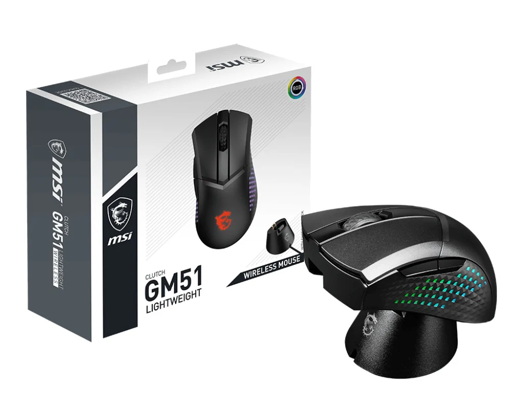 MSI Clutch GM51 Lightweight Wireless Gaming Mouse With Charging Dock - Image 5
