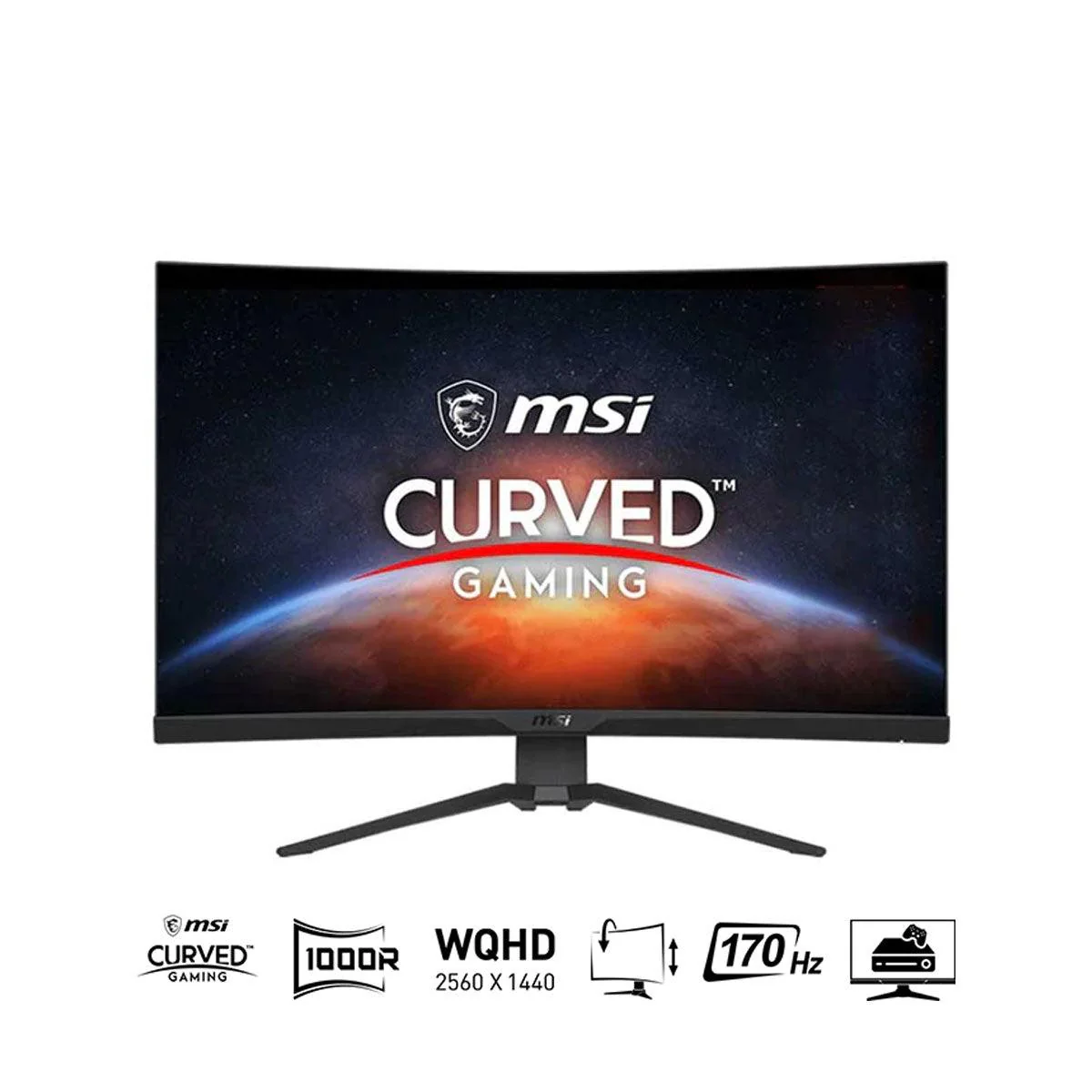 MSI G322CQP 31.5" 170HZ WQHD Curved Gaming Monitor (Black)