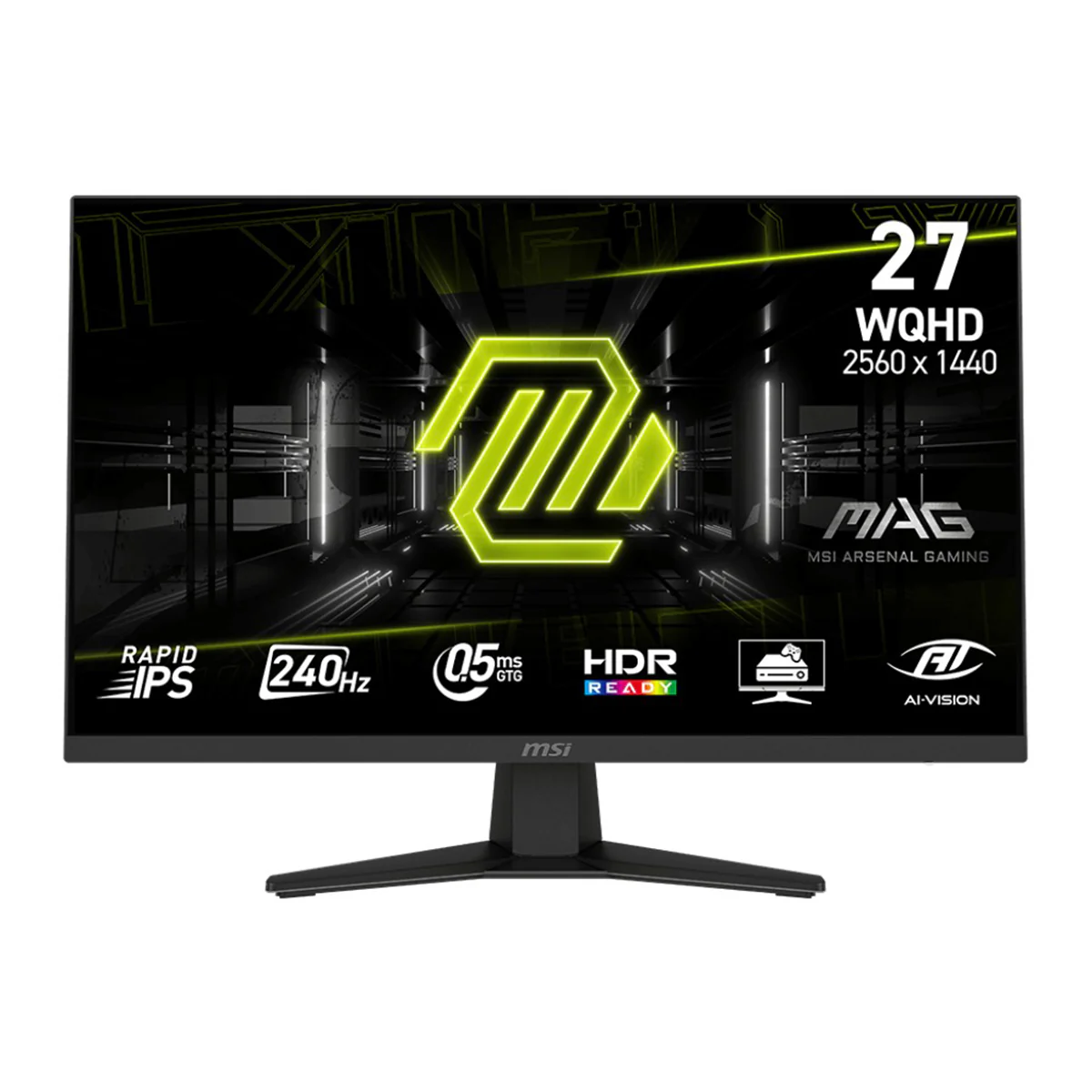 MSI MAG 274QF X24 27" WQHD (2560x1440) 240Hz 0.5ms GTG Rapid IPS Gaming Monitor with Tilt Adjustment (Black)