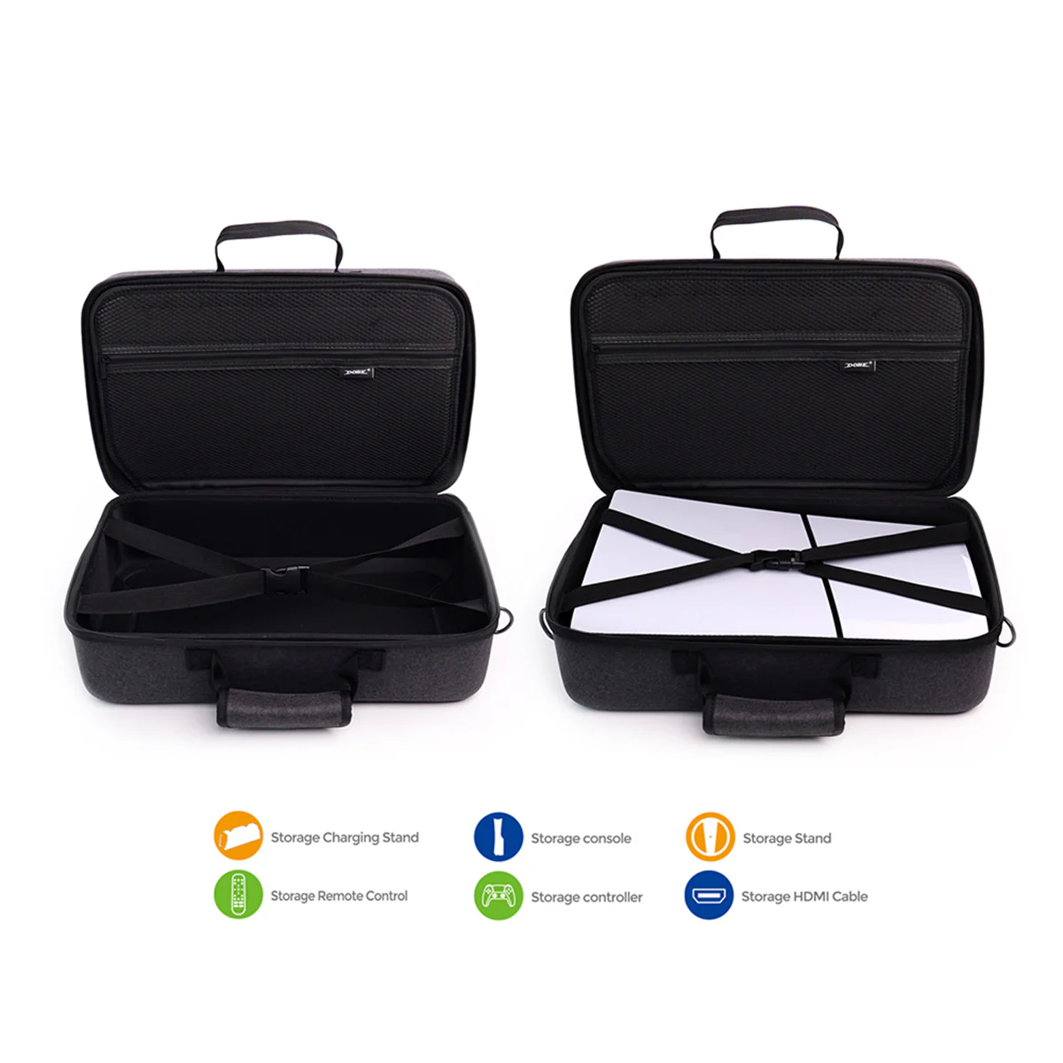 Dobe Storage Case for PS5 Slim (Black, Grey) TP5-3590 - Image 17