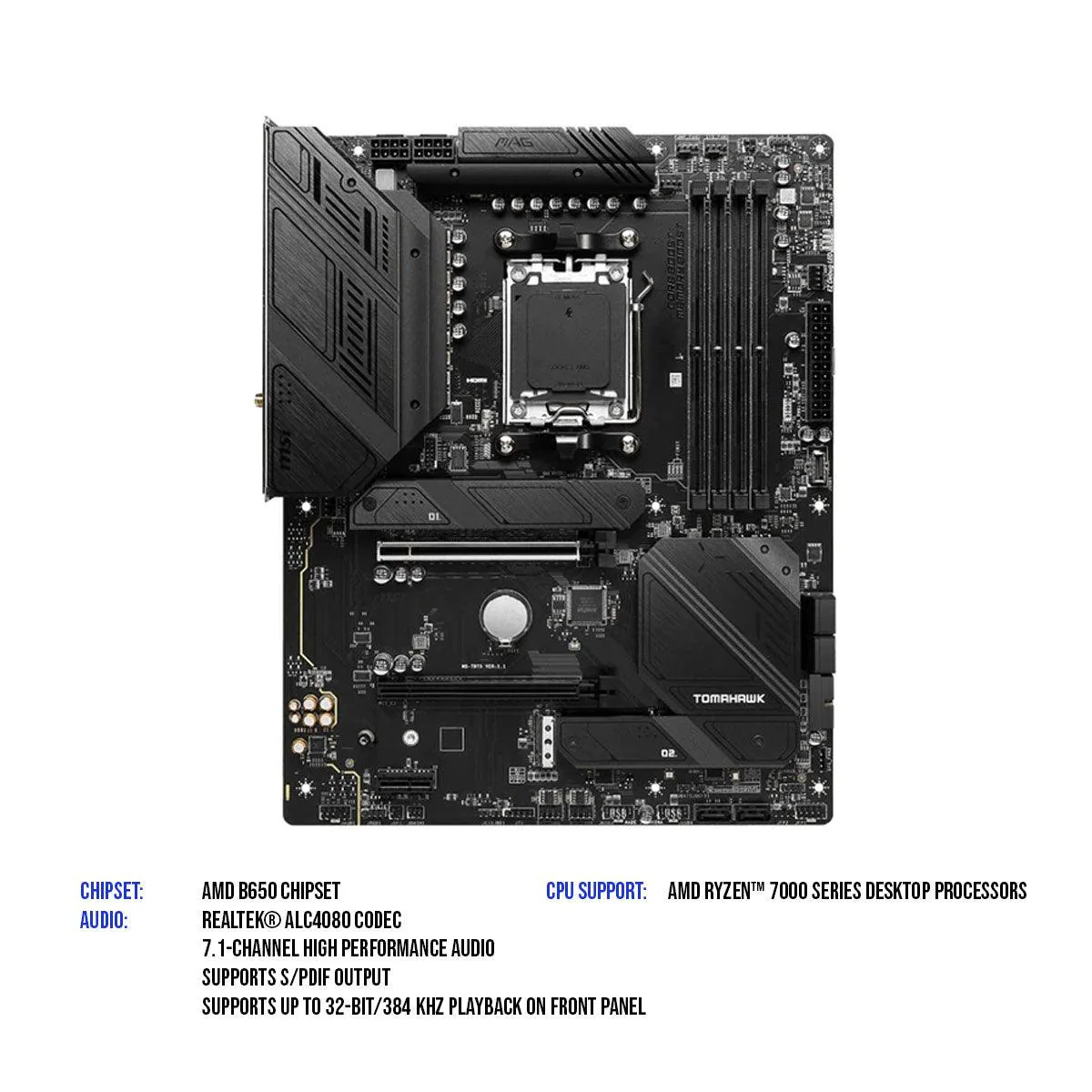MSI Mag B650 Tomahawk Wifi AMD Motherboard