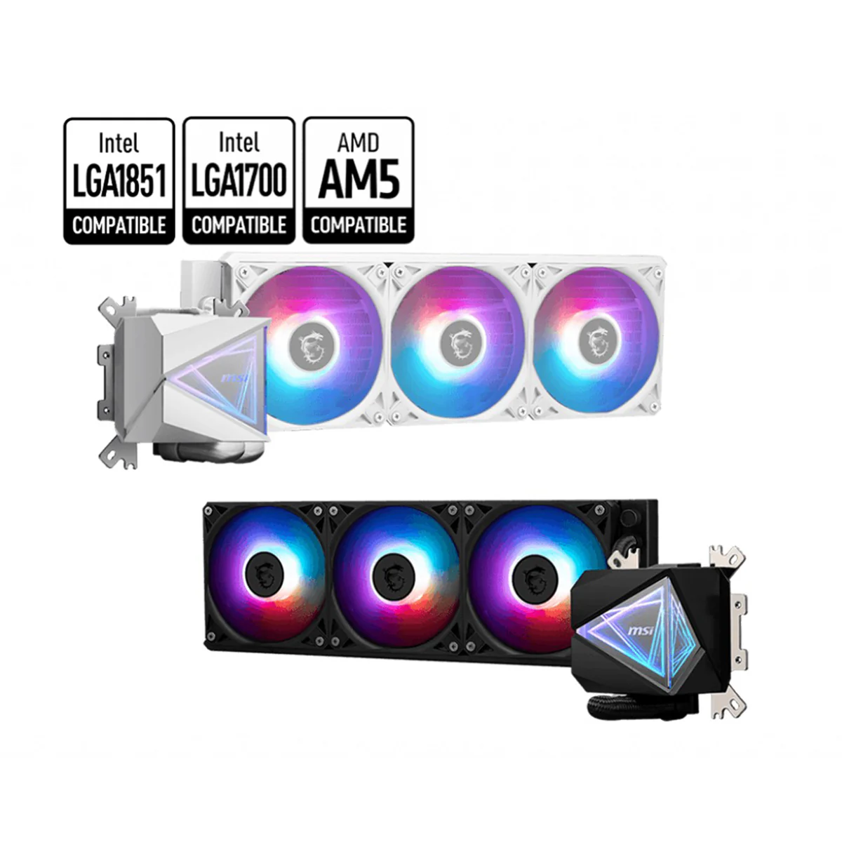 MSI MAG Coreliquid I360 Liquid Cooler (Black, White)