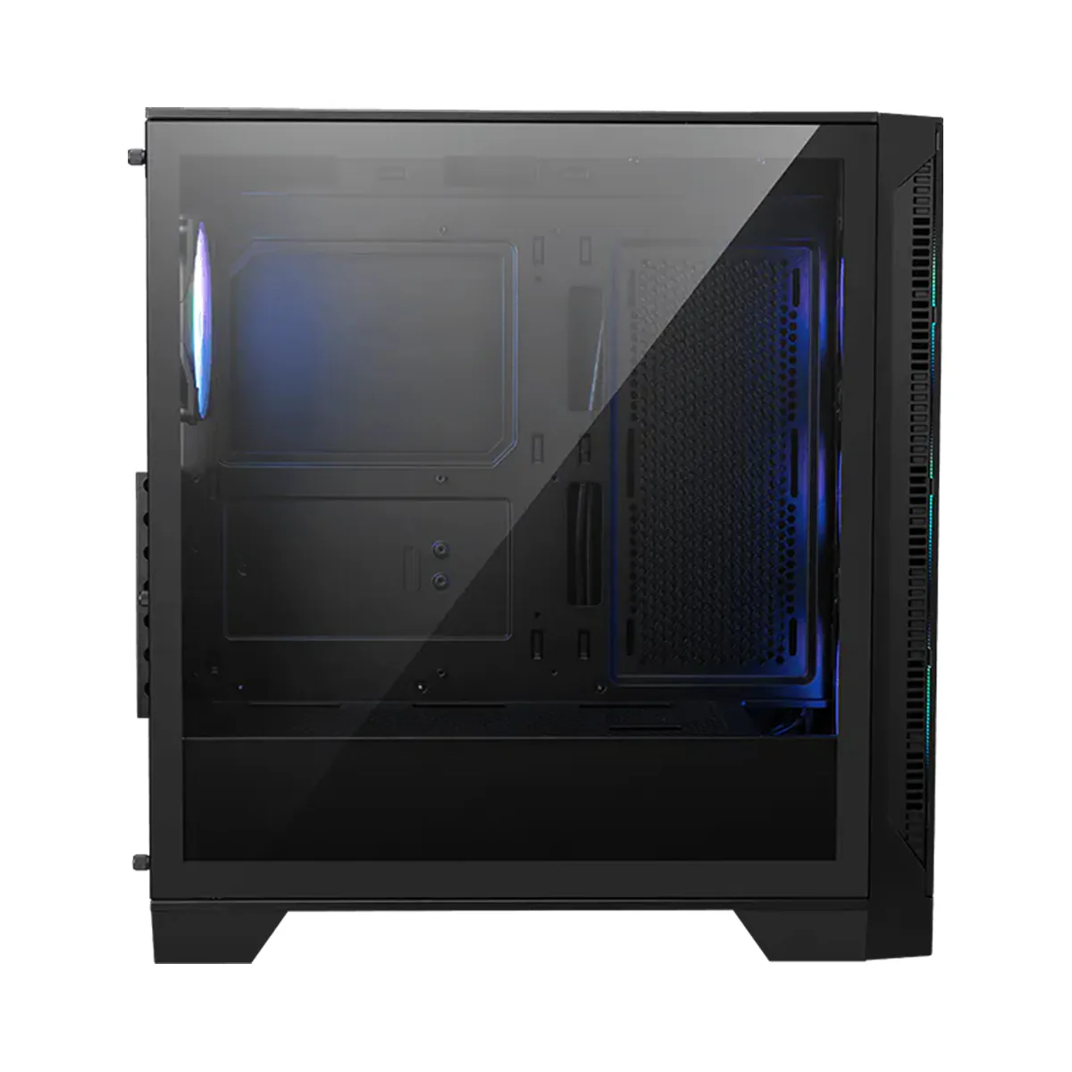 MSI MAG Forge 321R Airflow Micro-ATX Mid Tower Gaming PC Case (Black) - Image 2