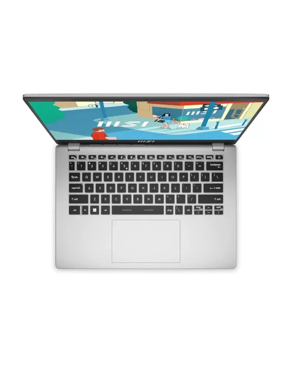 MSI Modern 14 C12M-620PH Laptop (Urban Silver) | 14" FHD | i3-1215U | 8GB RAM | 512GB SSD | Intel UHD Graphics | Windows 11 Home | MSI Sleeve Bag GP - Image 2