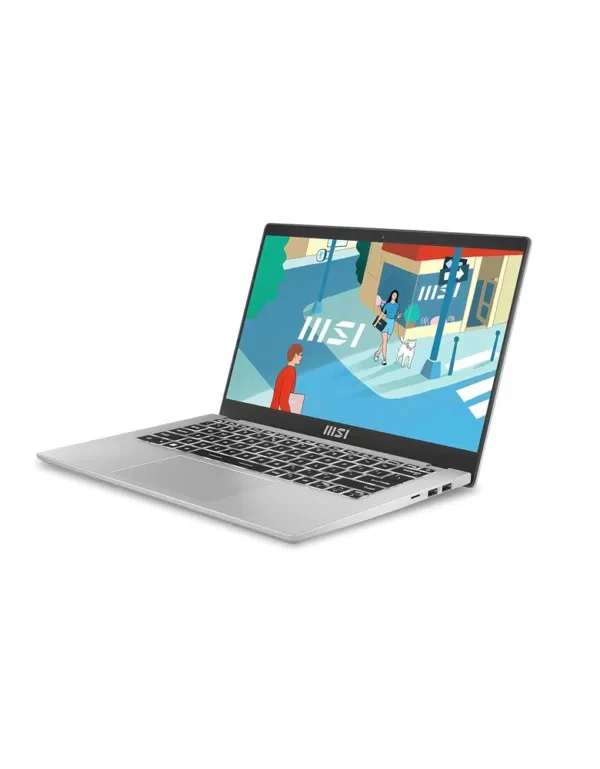MSI Modern 14 C12M-620PH Laptop (Urban Silver) | 14" FHD | i3-1215U | 8GB RAM | 512GB SSD | Intel UHD Graphics | Windows 11 Home | MSI Sleeve Bag GP - Image 4
