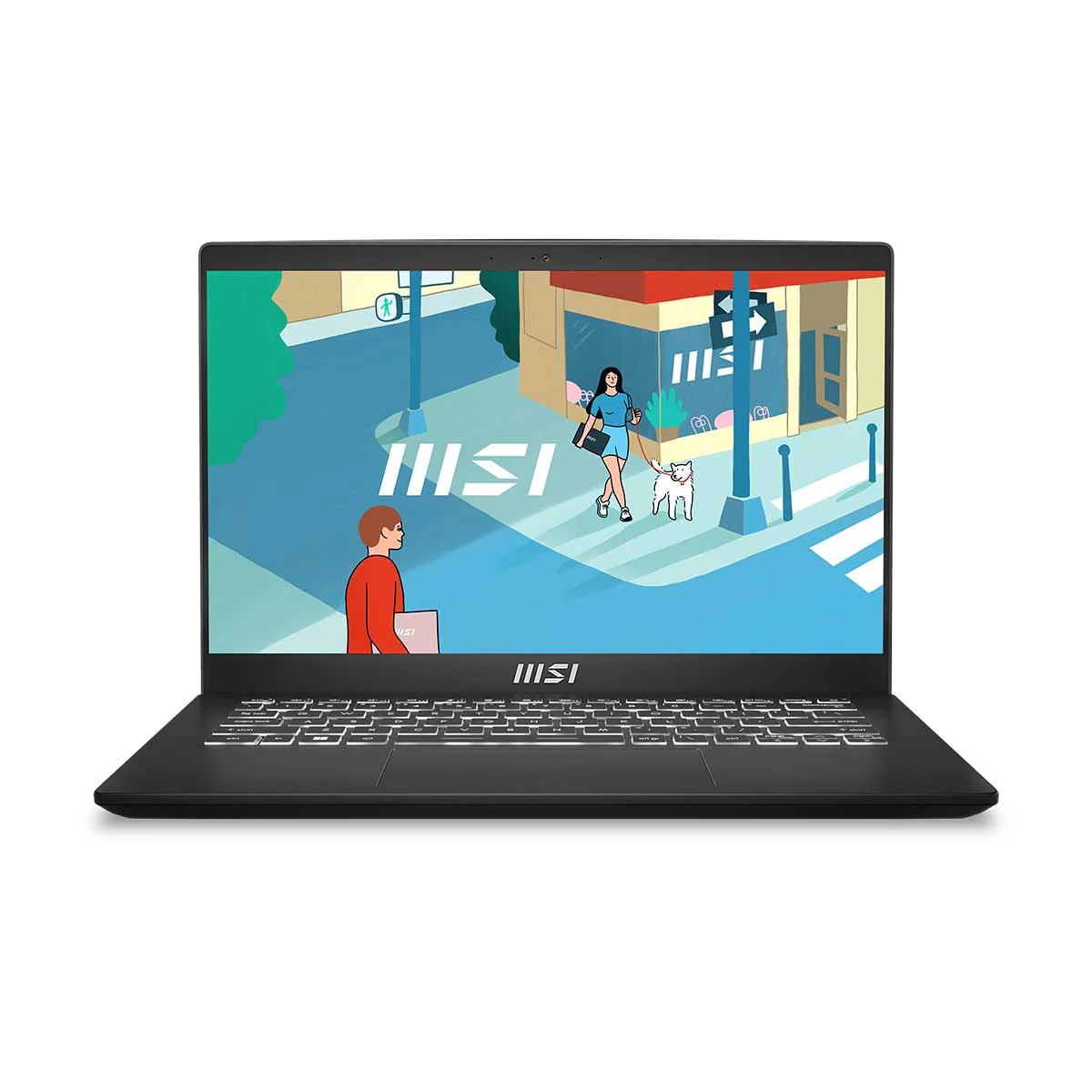 MSI Modern 14 C12MO-1033PH Laptop (Classic Black) | 14" FHD (1920X1080) IPS | i5-1235U | 16GB RAM | 512GB SSD | Intel Iris XE | Windows 11 | MS Office Home & Student 2021 | MSI Sleeve Bag GP - Image 2