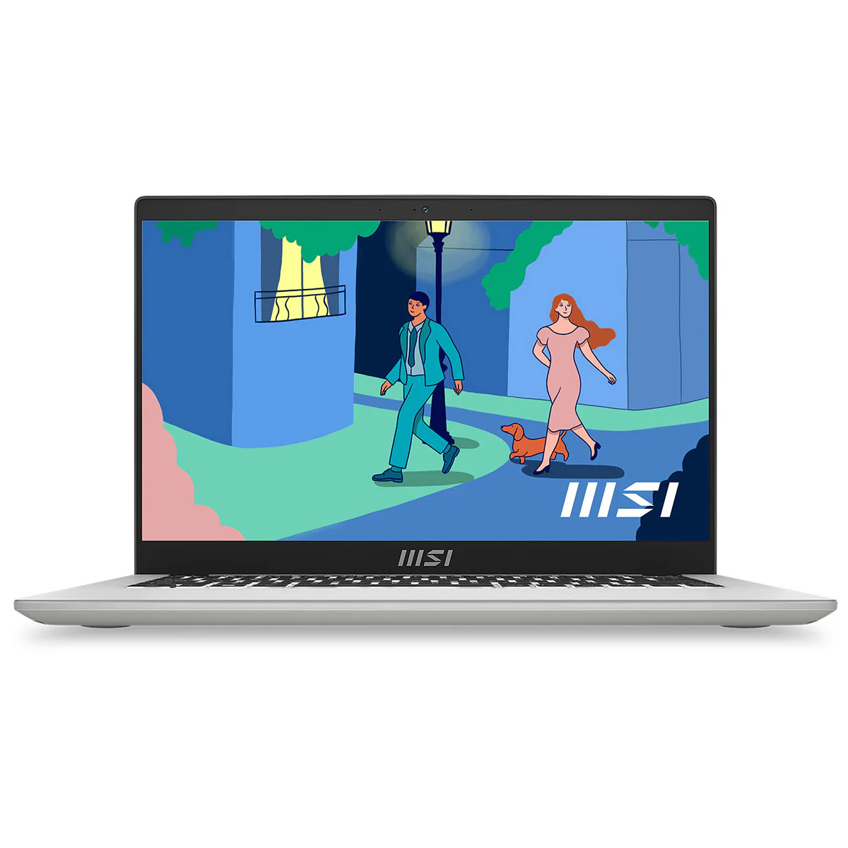 MSI Modern 14 C12MO-1036PH Laptop (Urban Silver) | 14" FHD (1920X1080) IPS | I5-1235U | 16GB RAM | 512GB SSD | Intel Iris Xe | Windows 11  | MS Office Home & Student 2021 | MSI Sleeve Bag GP - Image 2