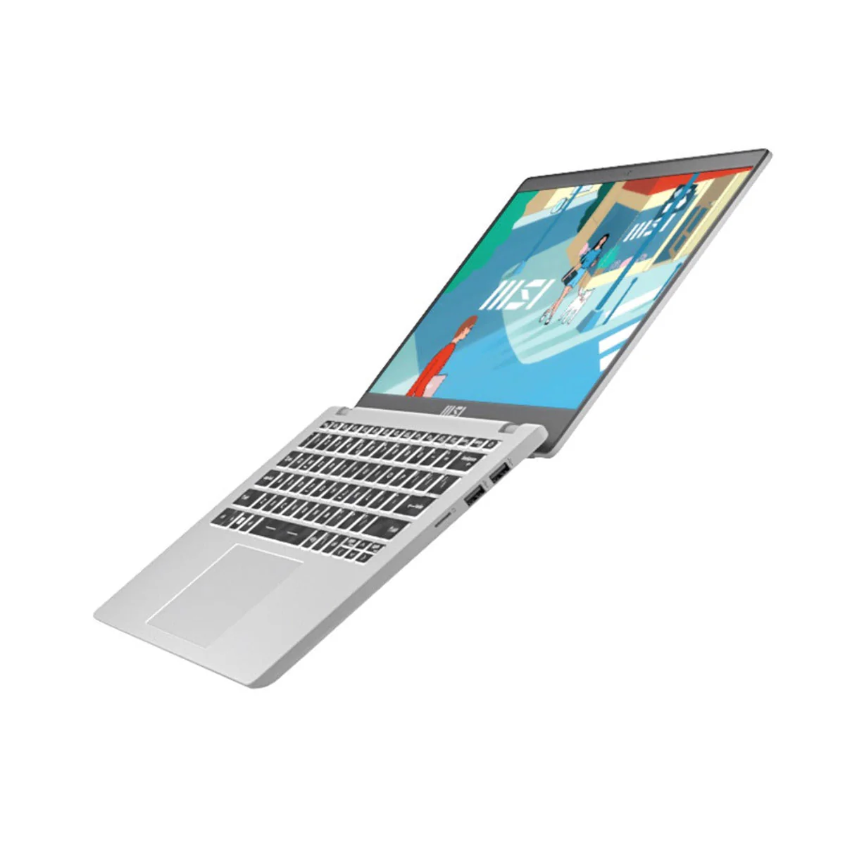 MSI Modern 14 C13M-1262PH Laptop (Urban Silver) | 14" FHD (1920x1080) IPS | i5-1335U | 16GB RAM | 512GB SSD | Iris Xe Graphics | Windows 11 Home + MS Office Home & Student 2021 + MSI Sleeve Bag GP - Image 6