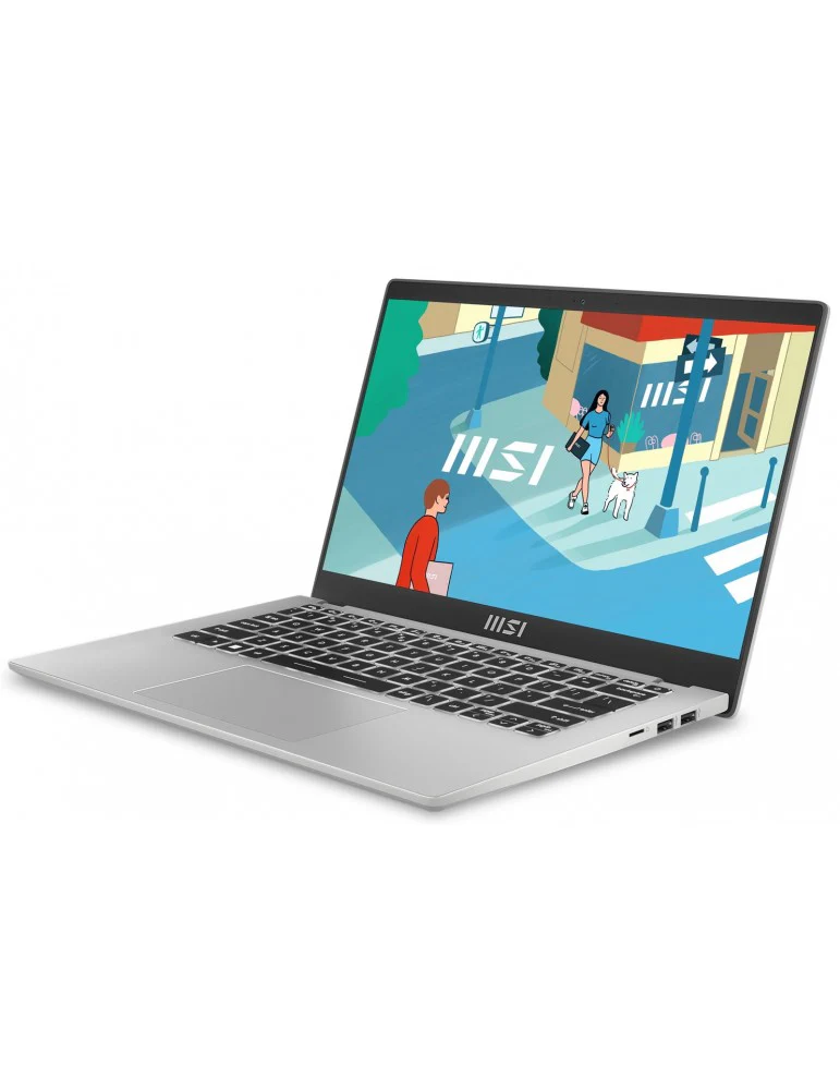 MSI Modern 14 C13M-1263PH Laptop (Urban Silver) | 14" FHD (1920x1080) IPS | i3-1315U | 8GB RAM | 512GB SSD | Intel UHD Graphics | Windows 11 Home + MSI Sleeve Bag GP - Image 4