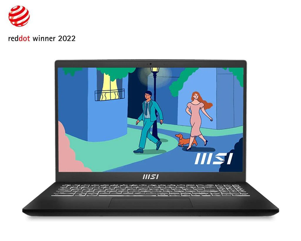 MSI Modern 15 B12MO-696PH Laptop (Classic Black) | 15.6" FHD (1920x1080 | i7-1255U | 16GB RAM | 512GB SSD | Intel Iris Xe Graphics | Windows 11 Home | MS Office Home & Student 2021 | MSI Sleeve Bag GP - Image 5