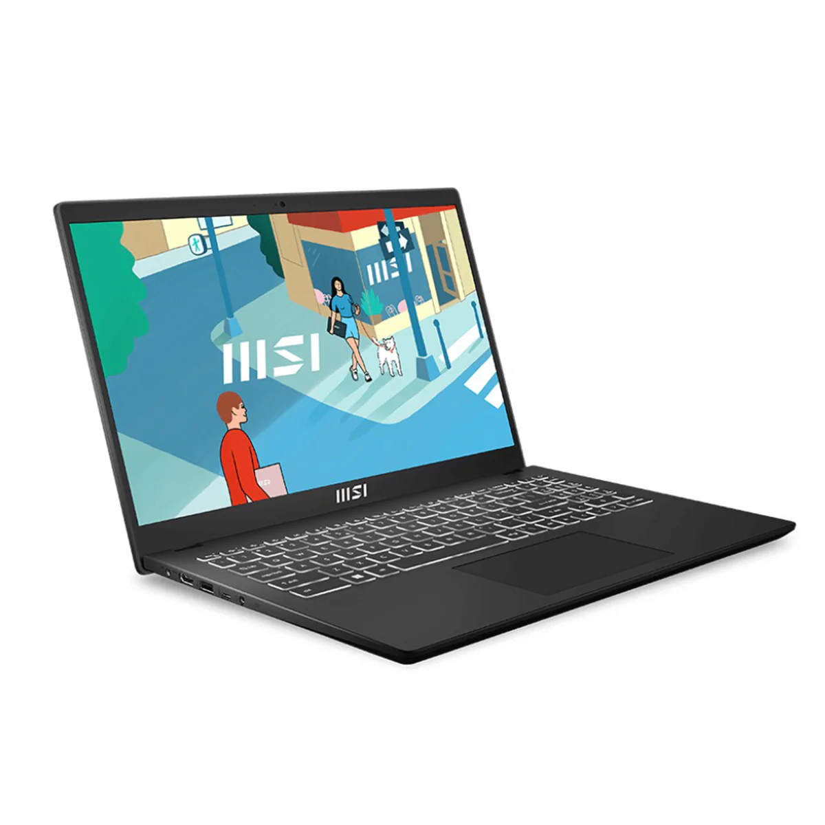 MSI Modern 15 B13M-1026PH Laptop (Classic Black) | 15.6" FHD (1920x1080) IPS | i5-1335U | 16GB RAM | 512GB SSD | Iris Xe Graphics | Windows 11 Home + MS Office Home & Student 2021 + MSI Sleeve Bag GP - Image 2