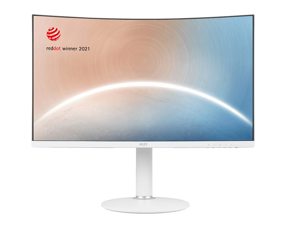 MSI Modern MD271CPW 27" FHD 75Hz Business & Productivity Curved Monitor (White) - Image 4