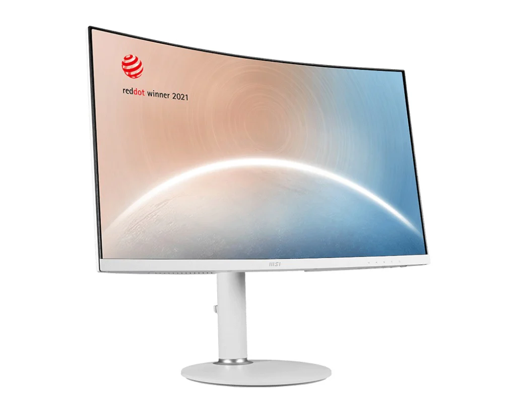 MSI Modern MD271CPW 27" FHD 75Hz Business & Productivity Curved Monitor (White) - Image 6