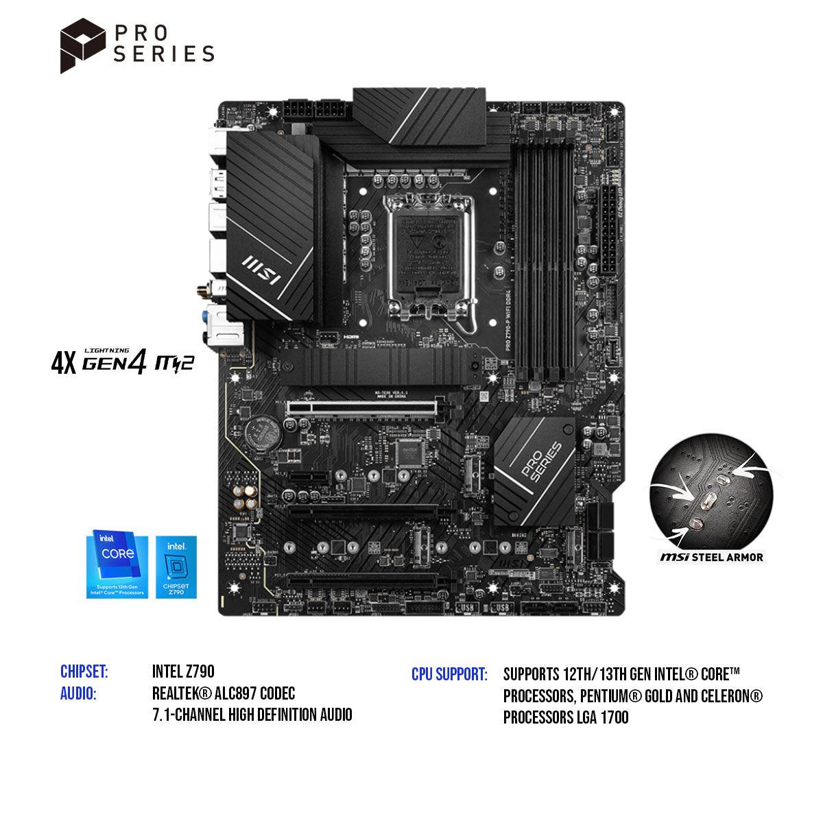 MSI Pro Z790-P Wifi DDR4 LGA 1700 Intel ATX Motherboard