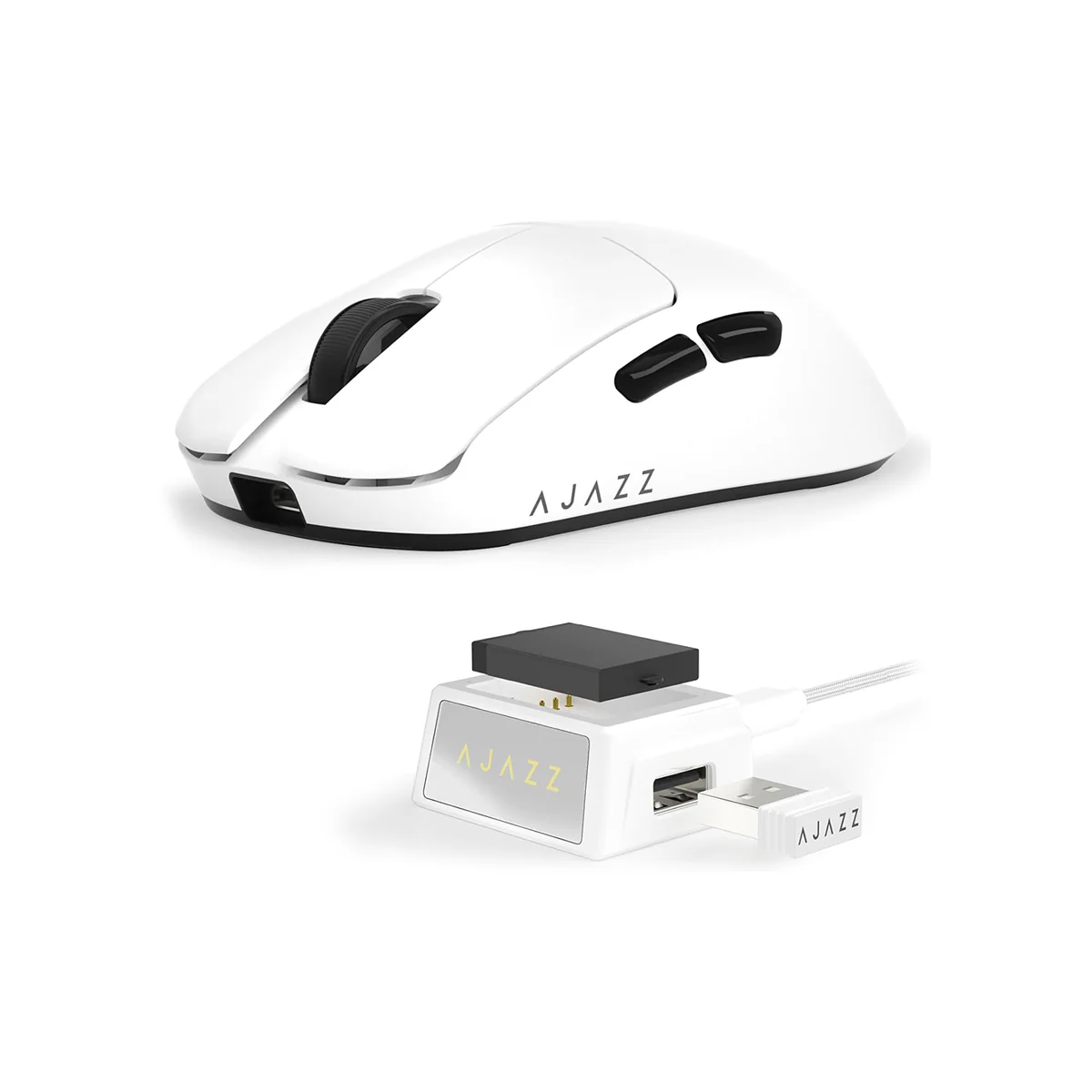 Nacodex x Ajazz AJ159 V2 Tri-Mode Gaming Mouse (Black, White) - Image 15