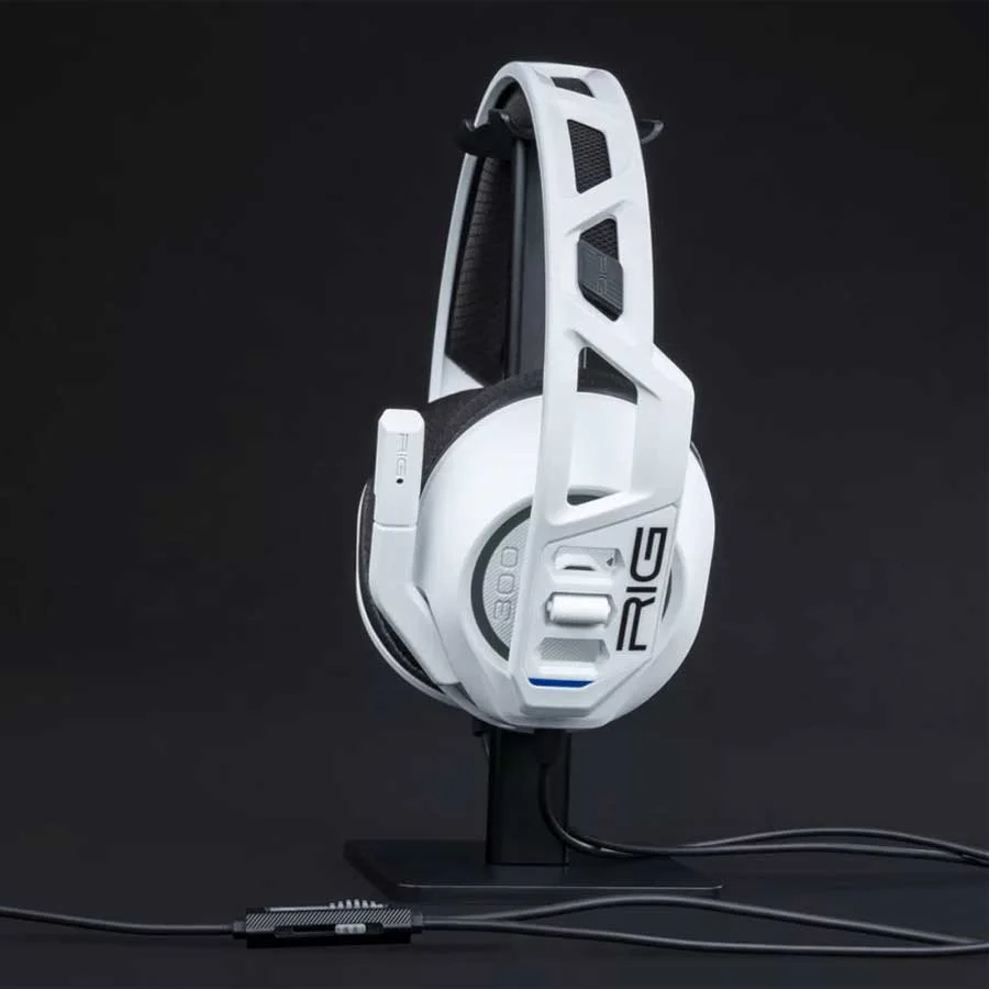 Nacon RIG 300 Pro HS Gaming Headset for PS5/ PS4/ Xbox/ PC/ Mobile (White) (RIG300PROHSW) - Image 4