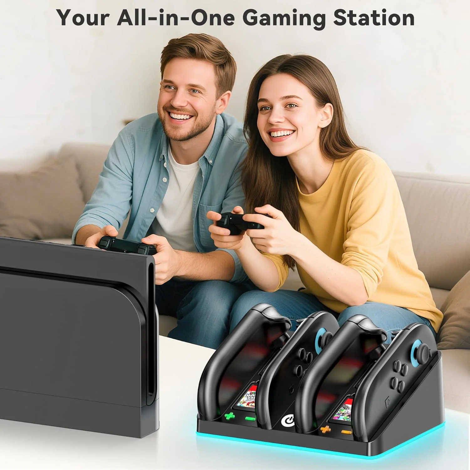 Nintendo Switch 2 Controller Charging Dock (Black) (VG-SW223) - Image 6