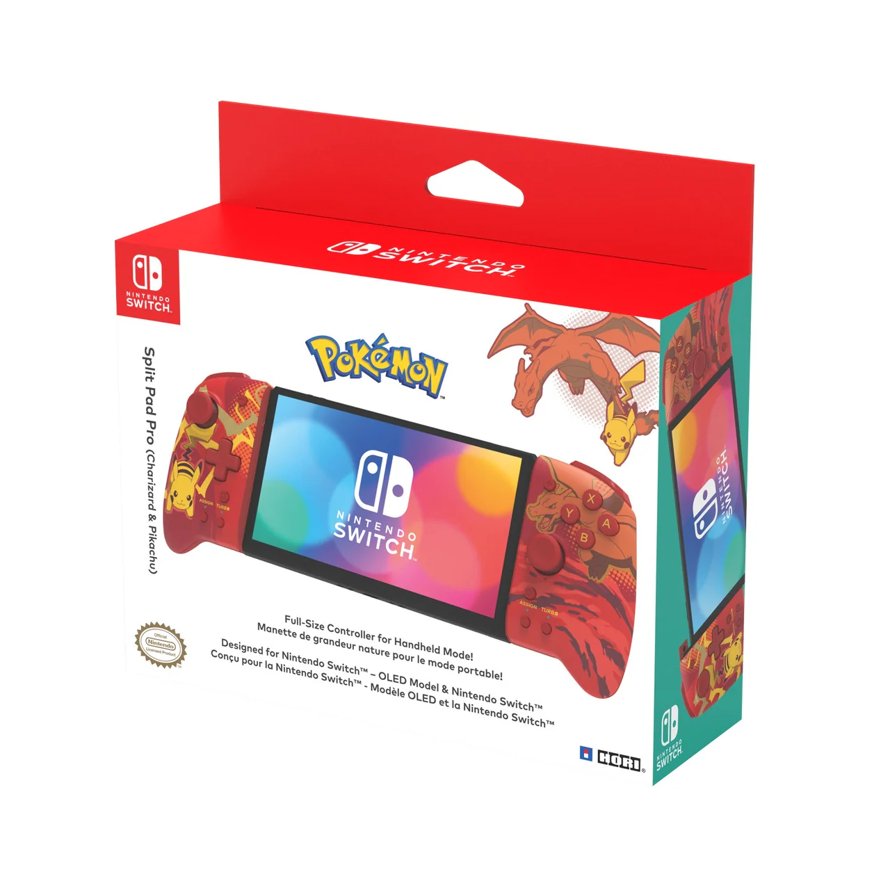 NSW Hori Split Pad PRO (Charizard & Pikachu) (NSW-413A) - Image 4