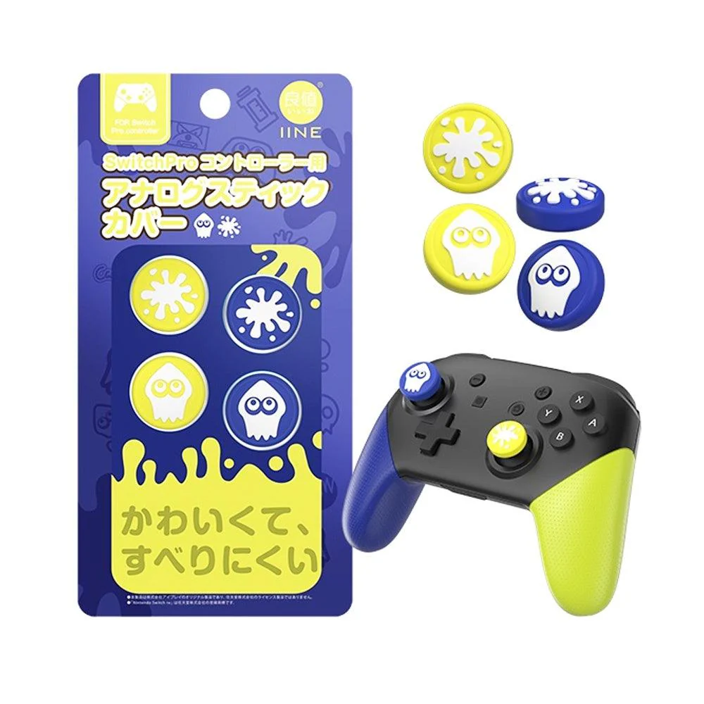 NSW IINE Analog Caps For Pro Controller (Splatoon 3) (L706)
