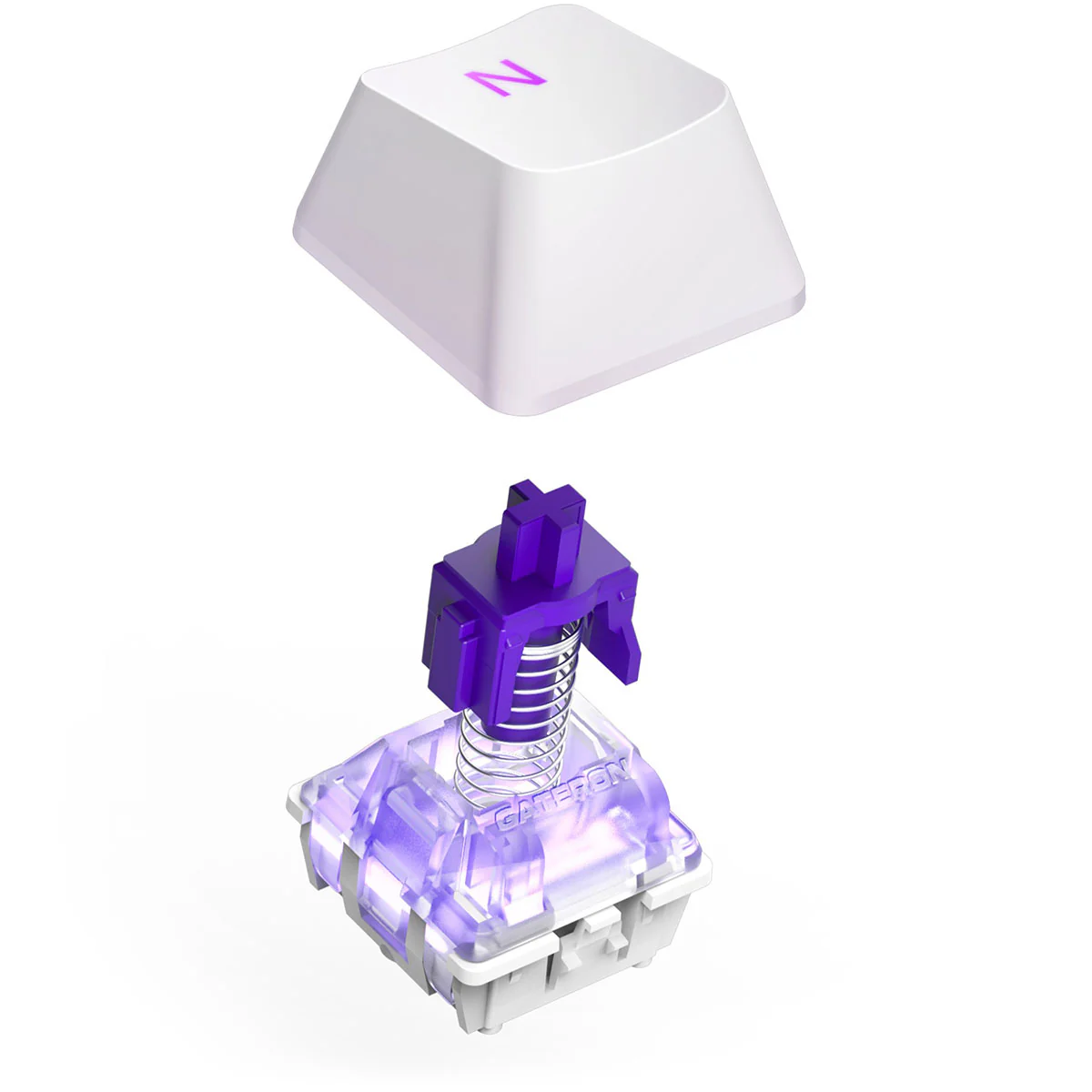 NZXT Function 2 MiniTKL Compact Tenkeyless Optical Gaming Keyboard (Matte White) - Image 5