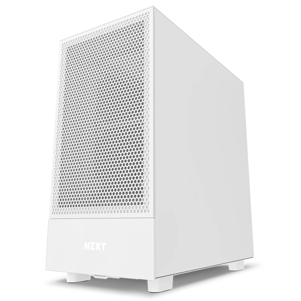 NZXT H5 Flow Compact Mid-Tower Airflow Case (White) (CC-H51FW-01) - Image 3