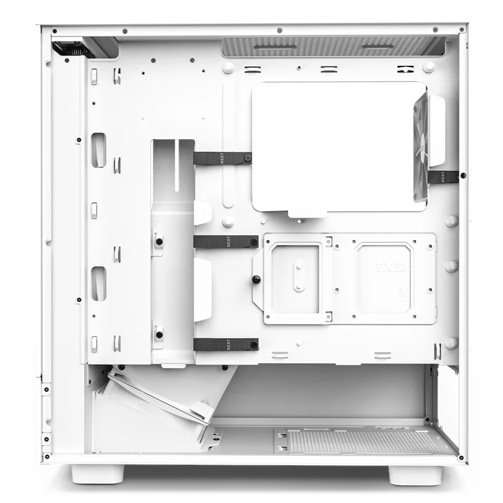 NZXT H5 Flow Compact Mid-Tower Airflow Case (White) (CC-H51FW-01) - Image 6