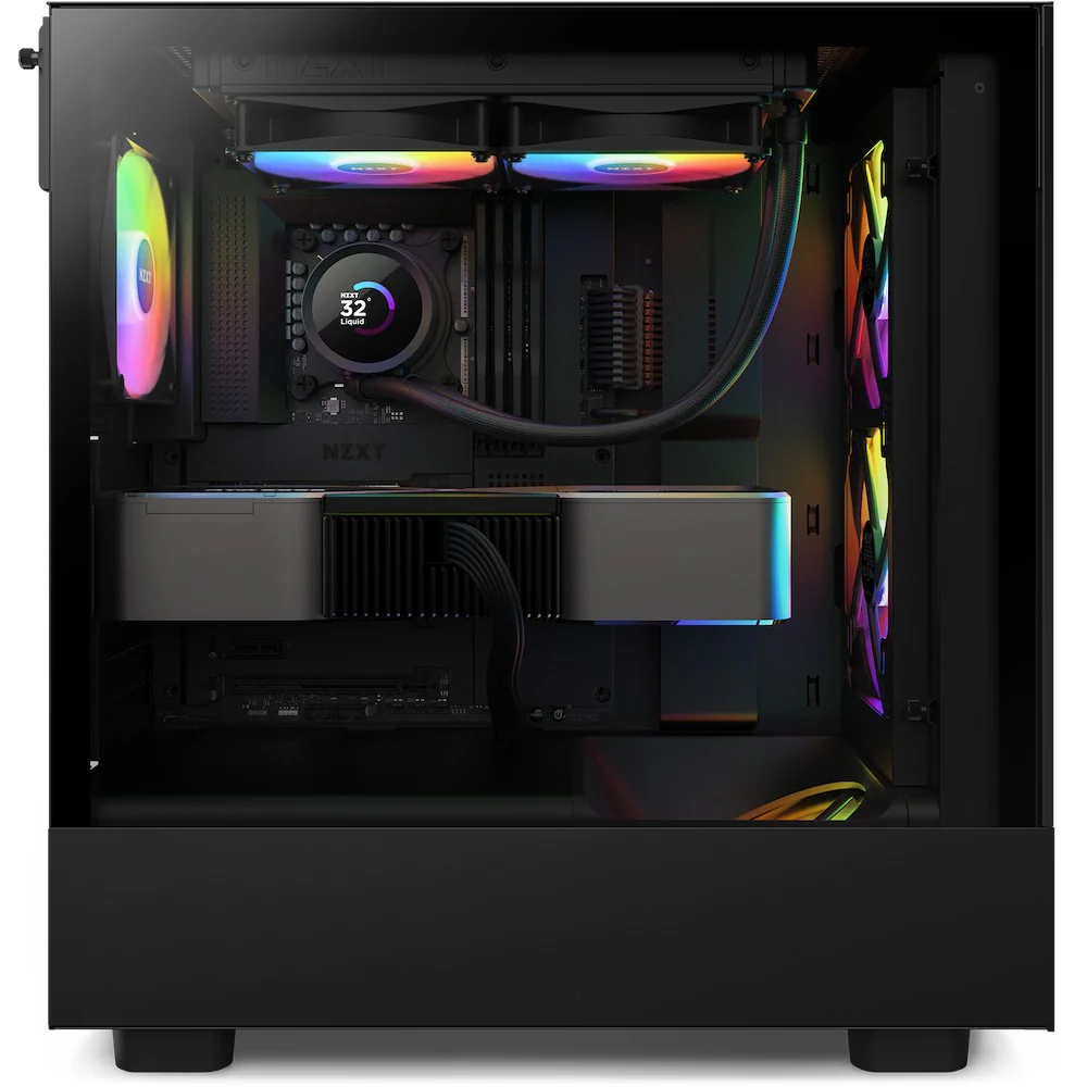 NZXT Kraken 240 RGB 240MM AIO Liquid Cooler With LCD Display & RGB Fans (Matte Black) (RL-KR240-B1) - Image 5