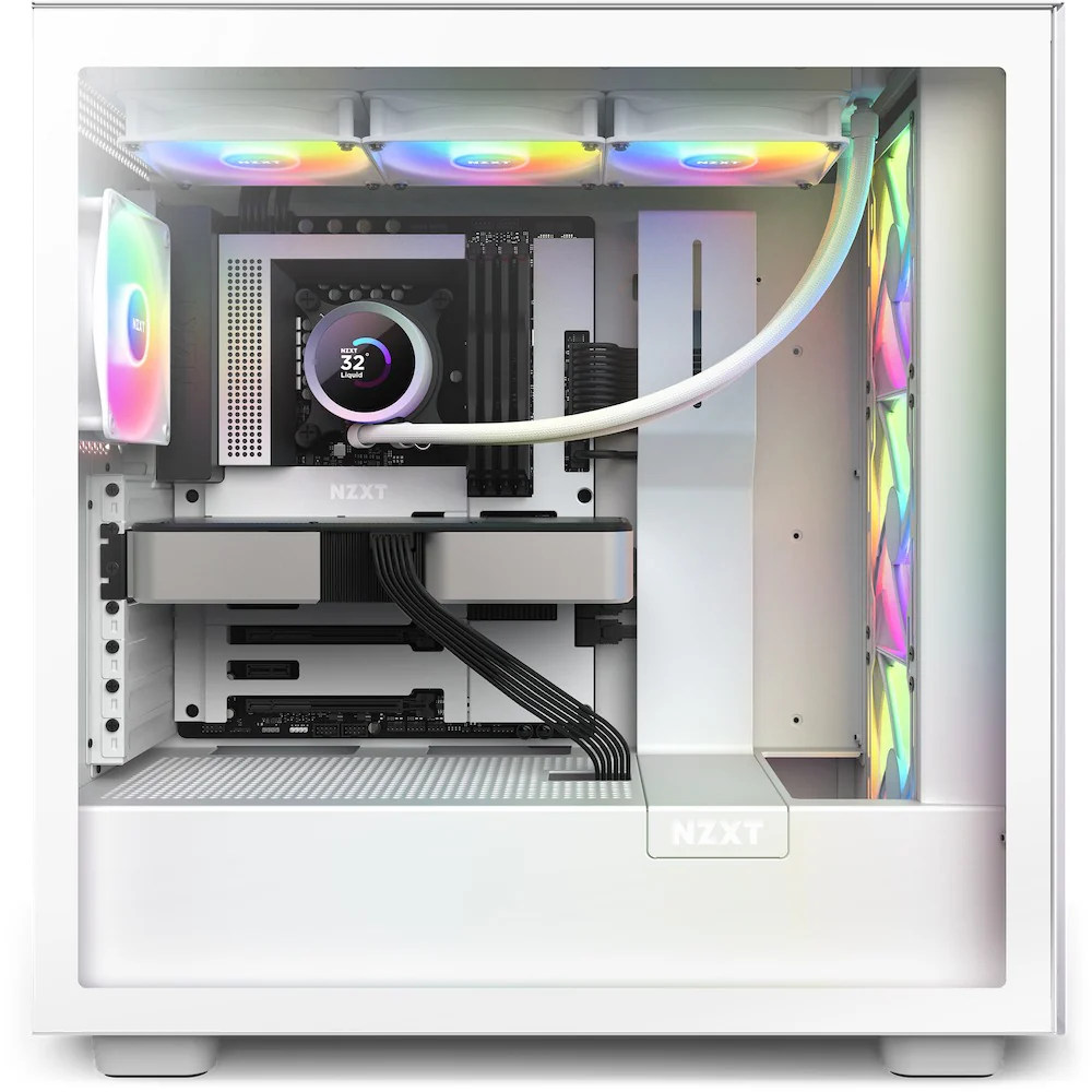 NZXT Kraken 360 RGB 360MM AIO Liquid Cooler With LCD Display & RGB Fans (Matte White) (RL-KR360-W1) - Image 5