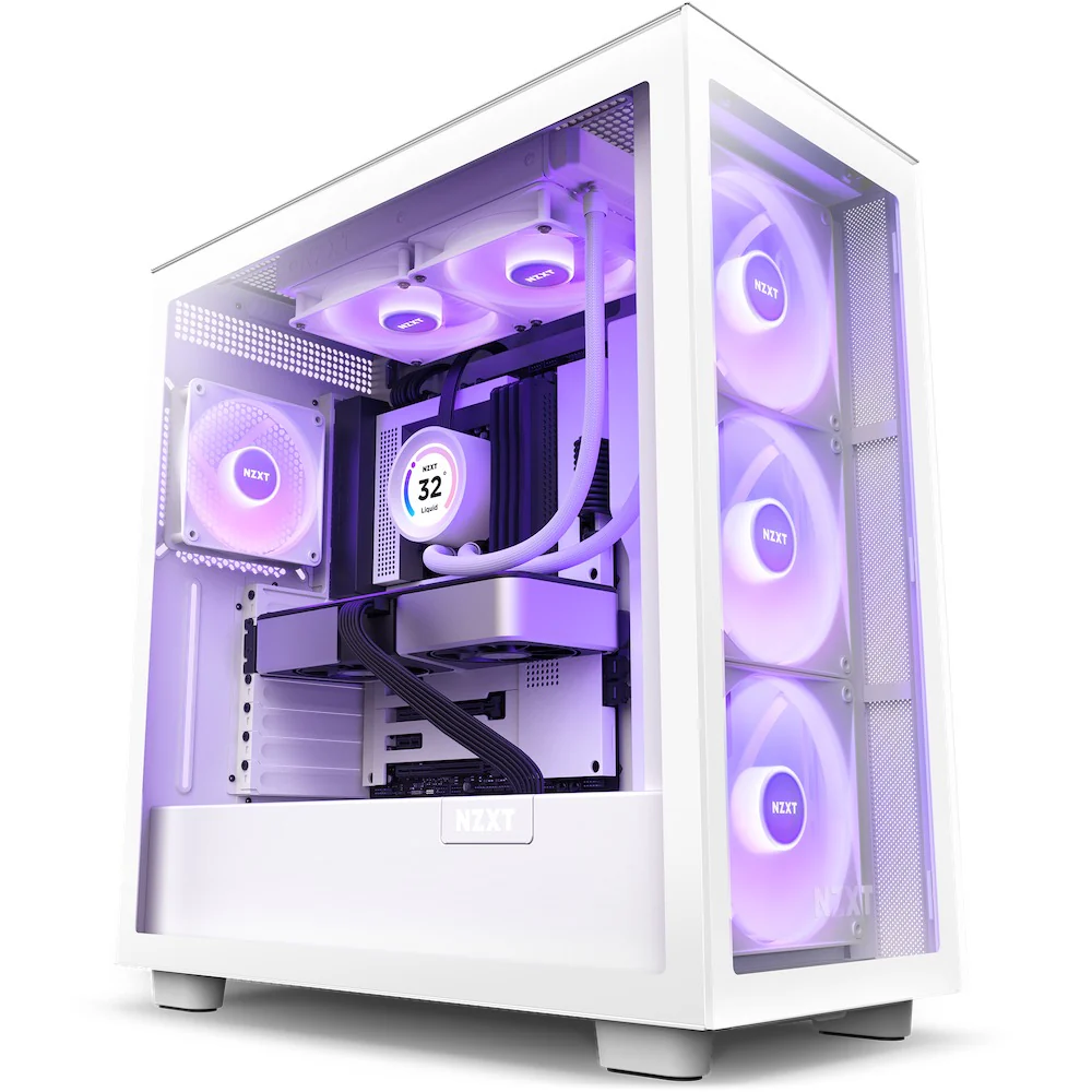 NZXT Kraken Elite 240 RGB 240MM AIO Liquid Cooler With LCD Display & RGB Fans (Matte White) (RL-KR24E-W1) - Image 6