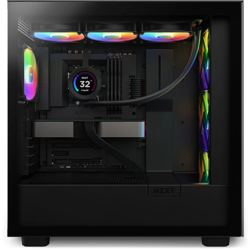 NZXT Kraken Elite 360 RGB 360MM AIO Liquid Cooler With LCD Display & RGB Fans (Matte Black) (RL-KR36E-B1) - Image 5