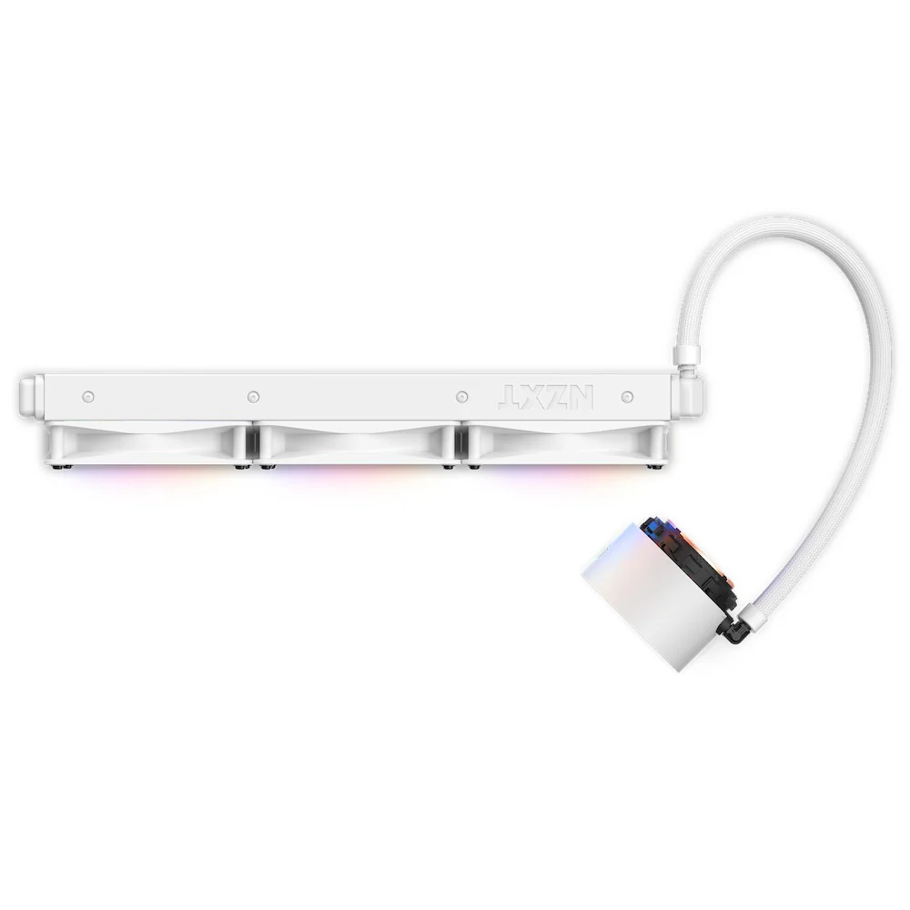 NZXT Kraken Elite 360 RGB 360MM AIO Liquid Cooler With LCD Display & RGB Fans (Matte White) (RL-KR36E-W1) - Image 4