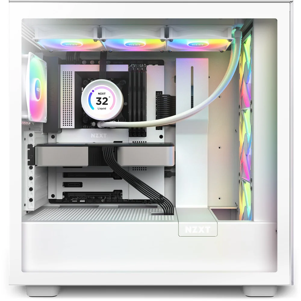NZXT Kraken Elite 360 RGB 360MM AIO Liquid Cooler With LCD Display & RGB Fans (Matte White) (RL-KR36E-W1) - Image 5