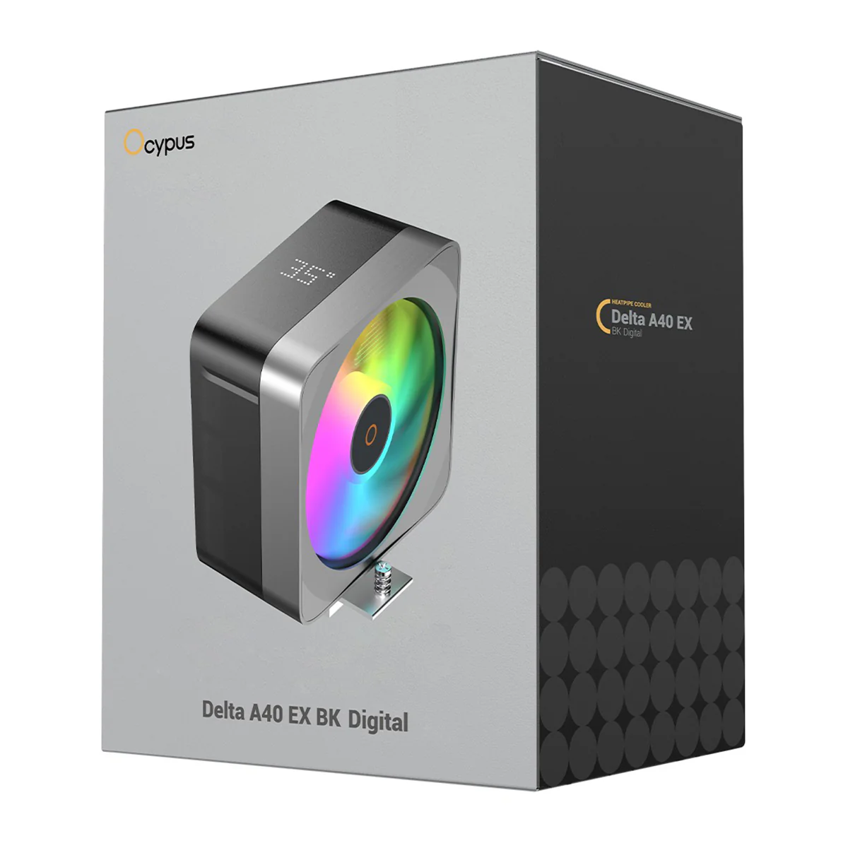 Ocypus Delta A40 EX Digital Single Tower CPU Air Cooler (Black, White) - Image 9