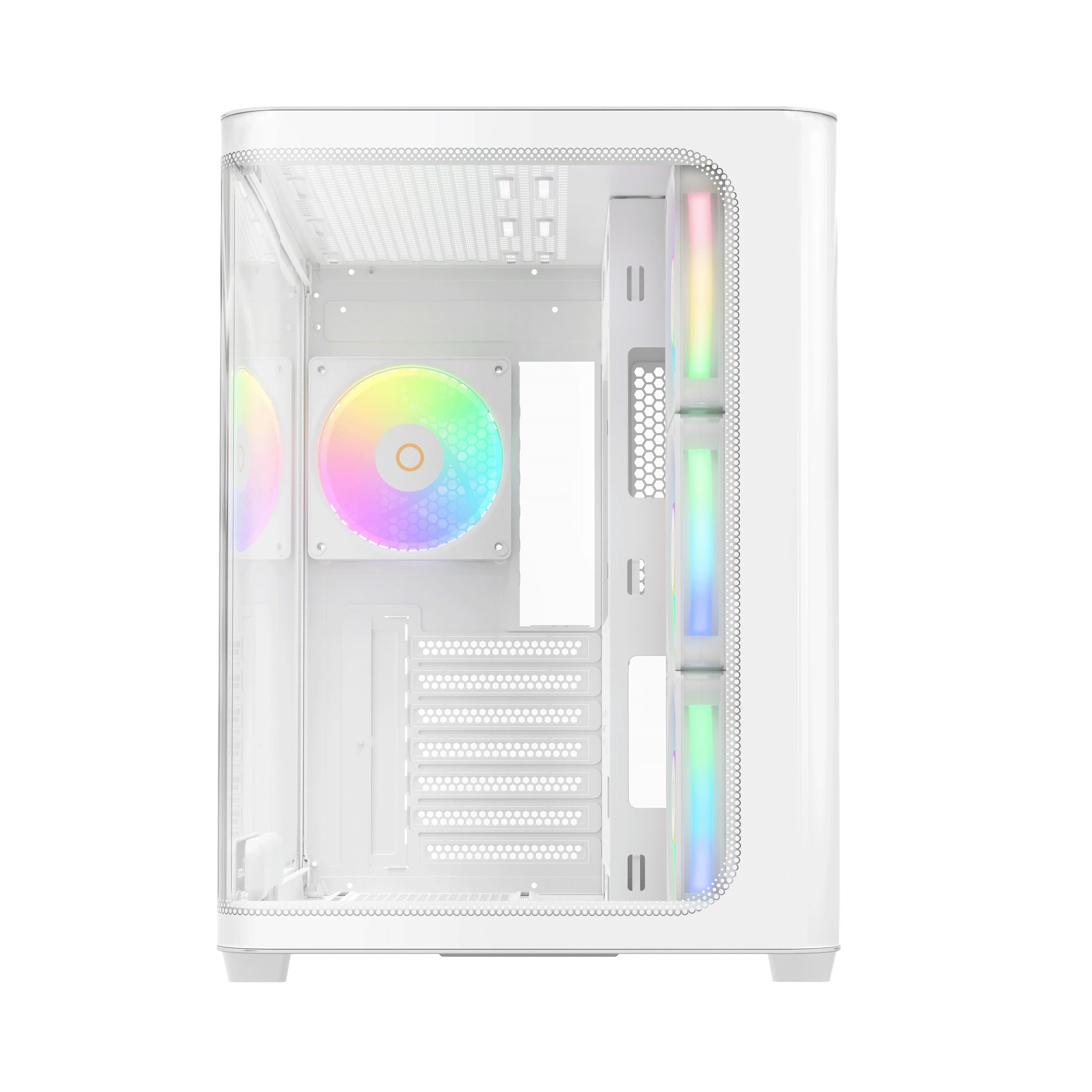 Ocypus Iota C70 Curve ARGB Digital Mid-Tower PC Case (Black, White) - Image 11