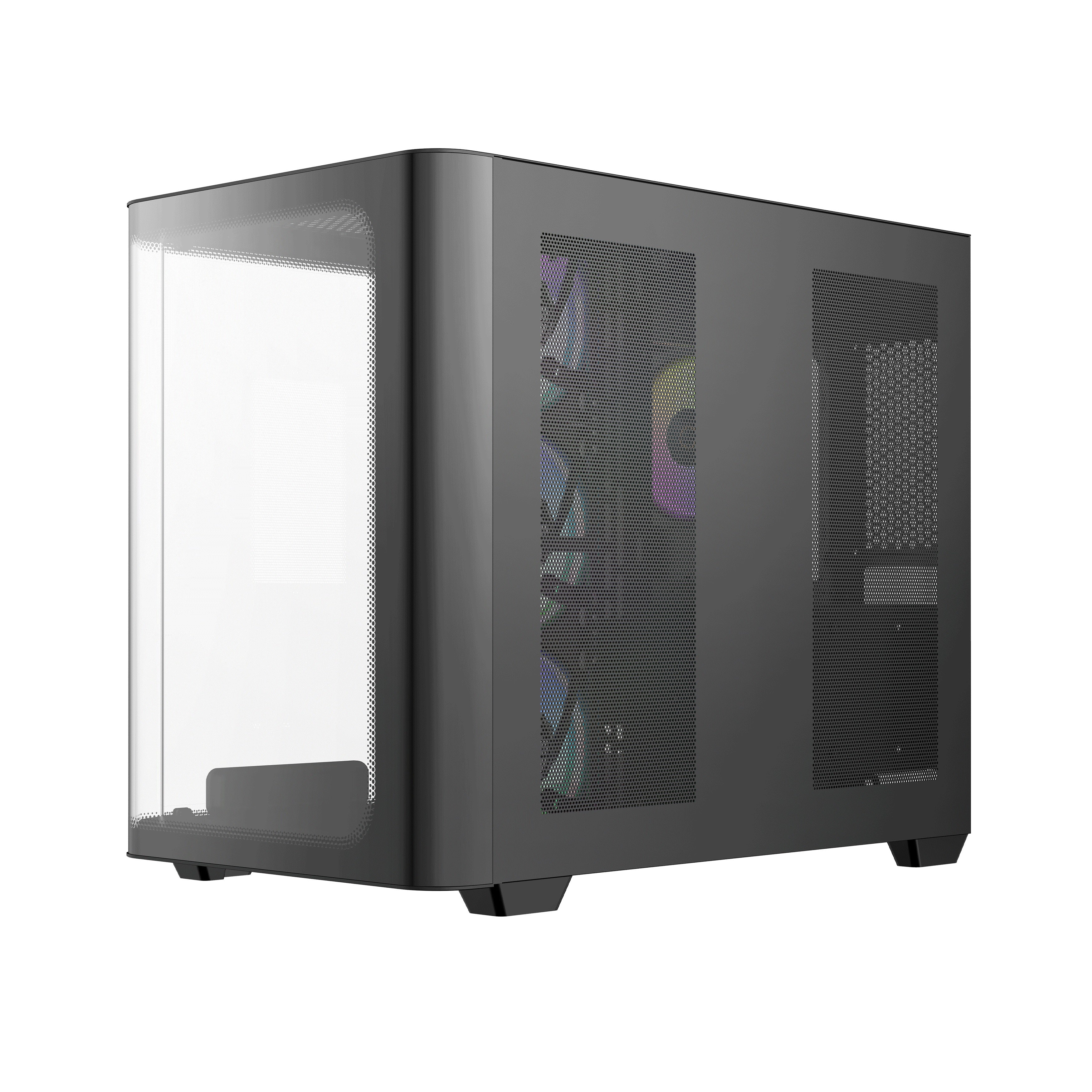 Ocypus Iota C70 Curve ARGB Digital Mid-Tower PC Case (Black, White) - Image 3
