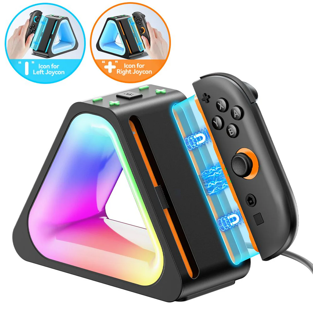 OIVO SW2 Controller Charging Dock for Nintendo Switch 2 (Black) (IV-SW221X) - Image 7
