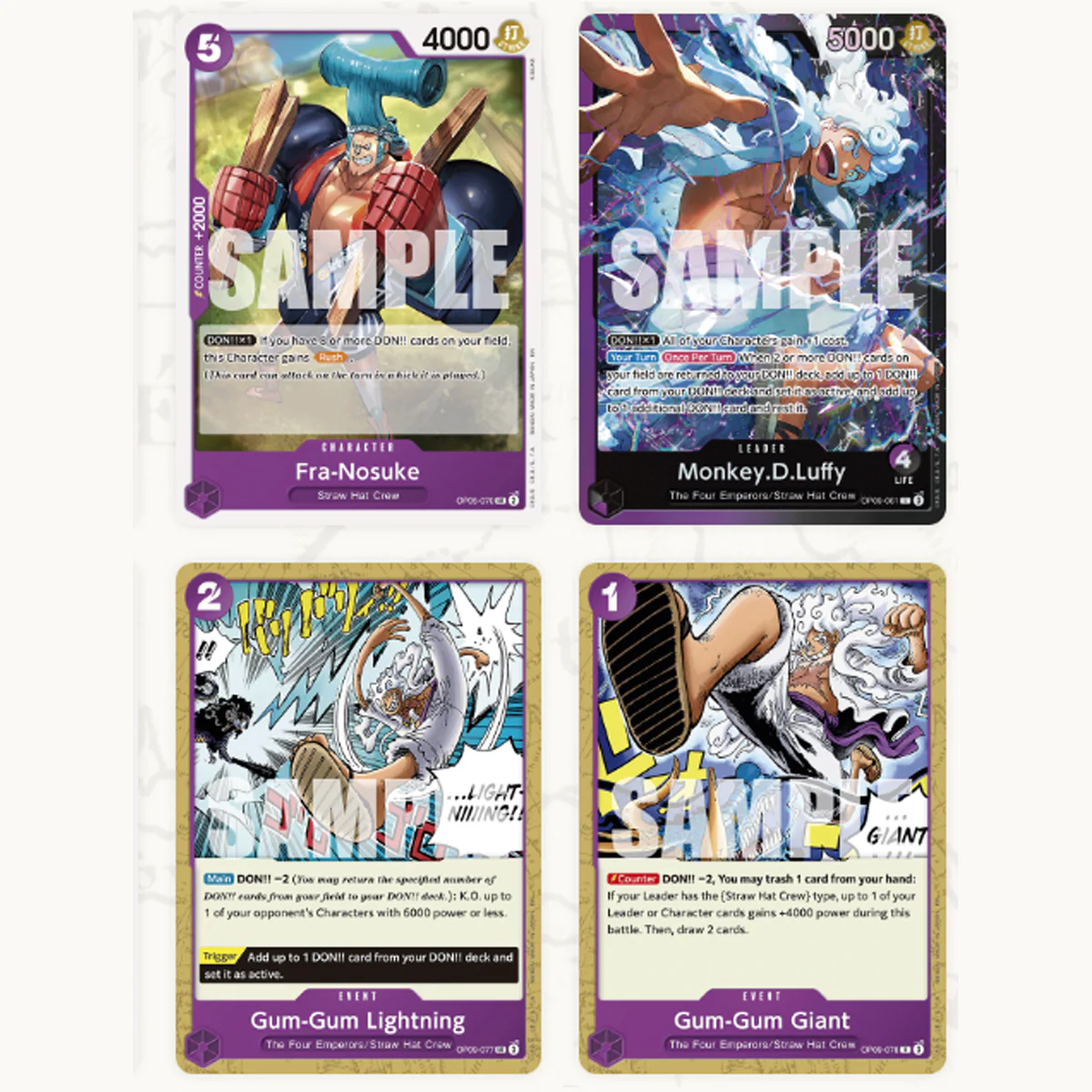 One Piece Card Game Starter Deck Purple/Black Monkey.D.Luffy (ST-26) - Image 2