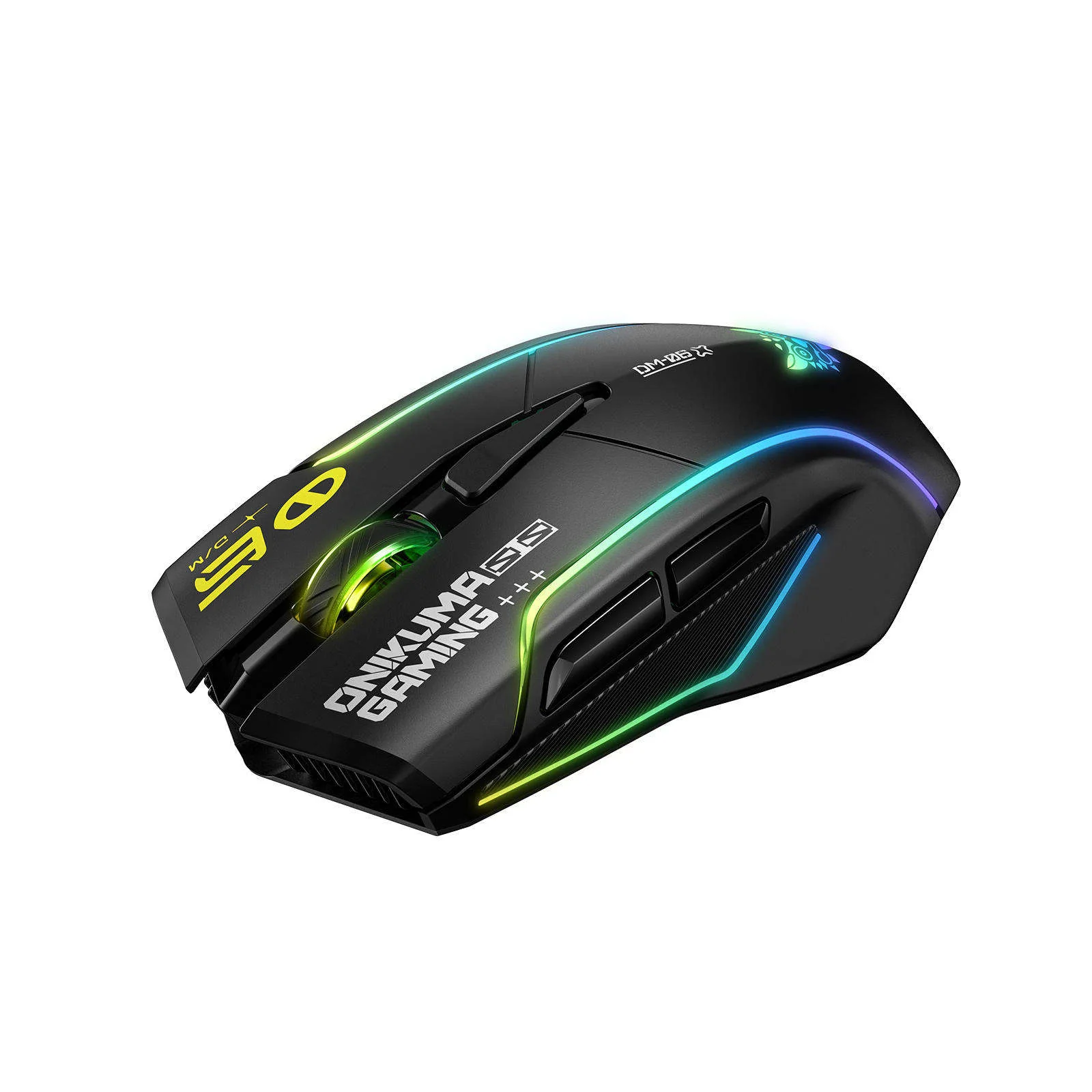Onikuma DM06 Tri-Mode RGB Wireless Gaming Mouse (Black) - Image 3