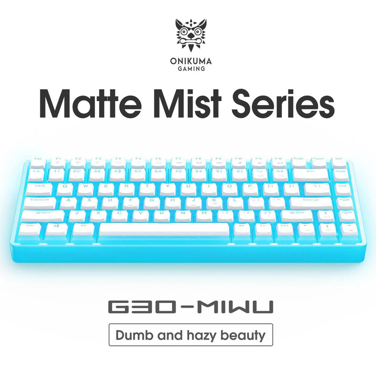 Onikuma G30 84-Key RGB Mechanical Keyboard (White) (Red Axis Switch, Cyan Axis Switch) - Image 9